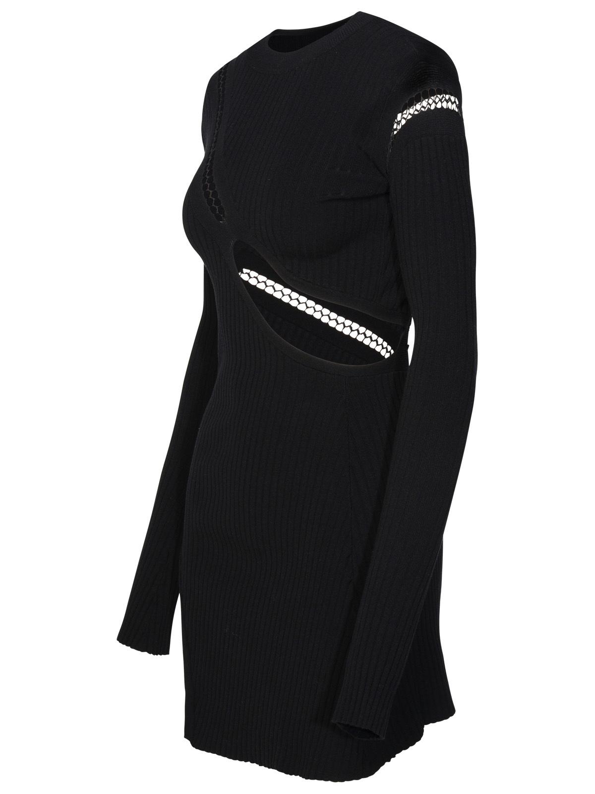 The Attico Black Viscose Blend Dress Women THE ATTICO