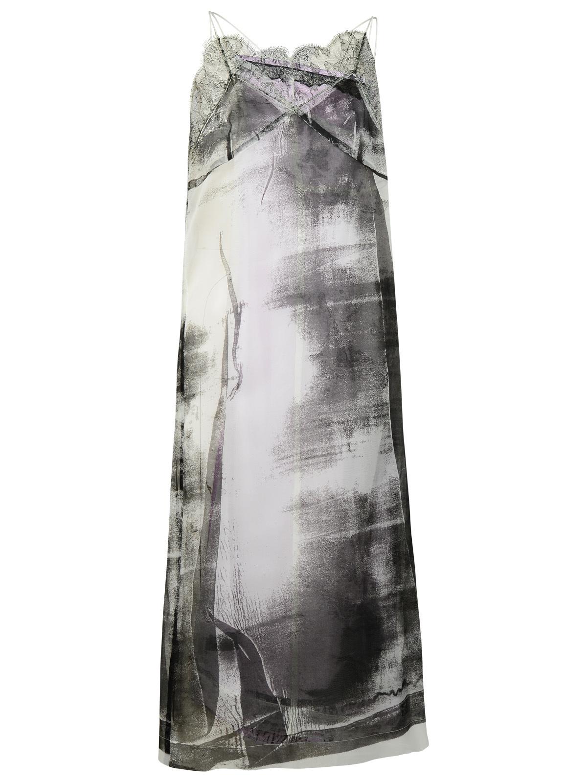Maison Margiela 'Freeze-Frame' Multicoloured Silk Blend Dress Women MAISON MARGIELA