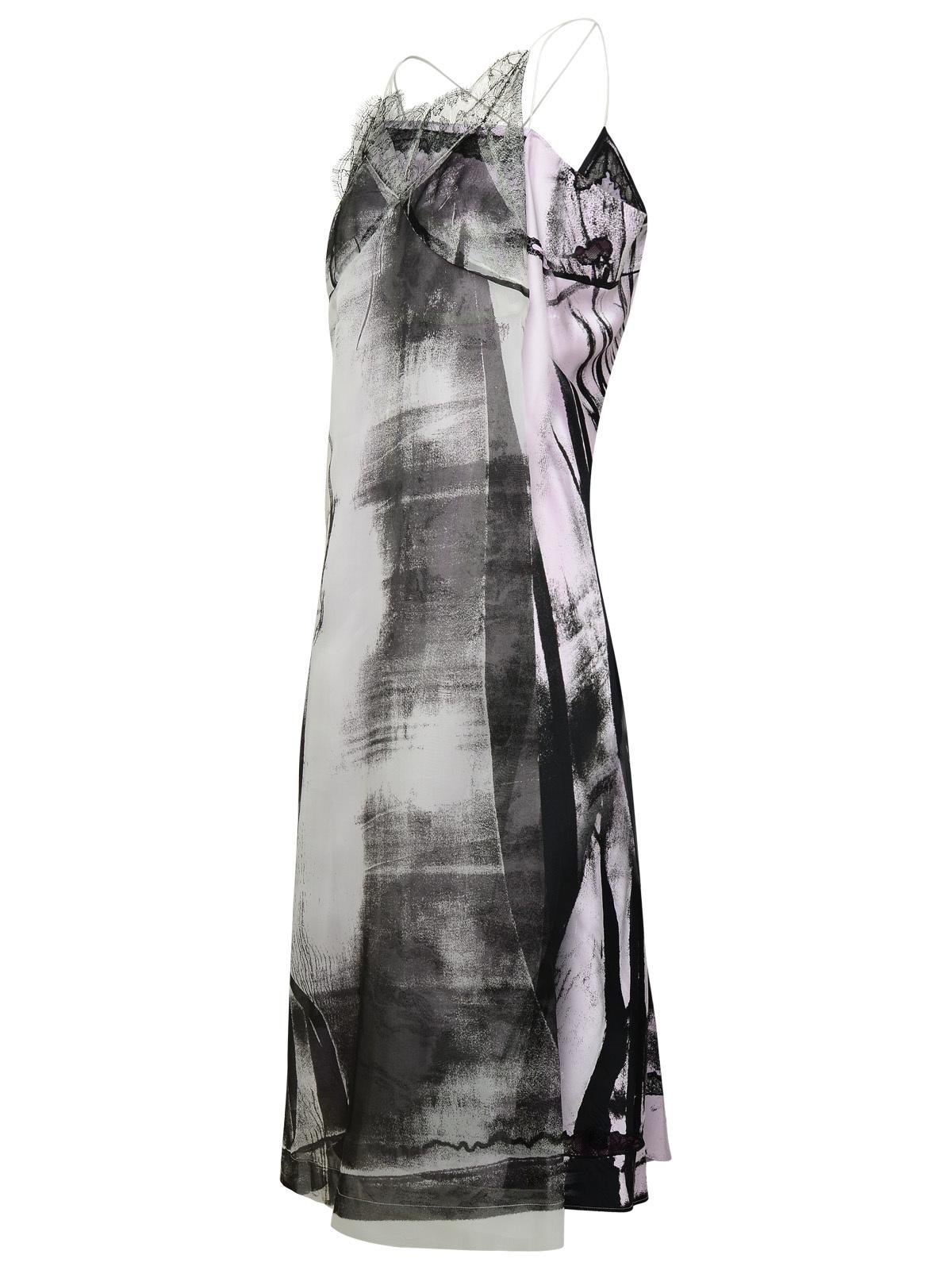 Maison Margiela 'Freeze-Frame' Multicoloured Silk Blend Dress Women MAISON MARGIELA