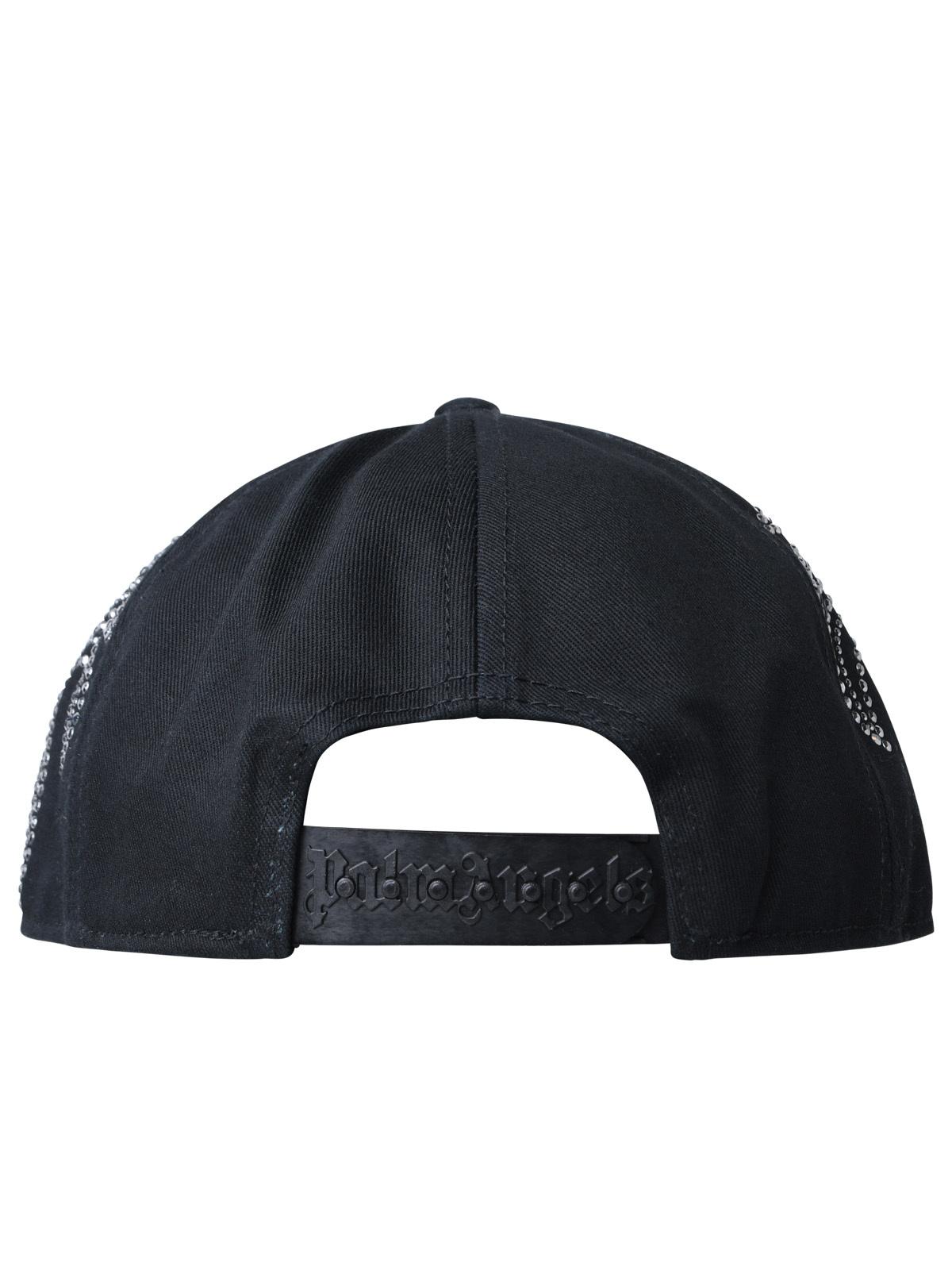 Palm Angels Black Cotton Hat Women PALM ANGELS