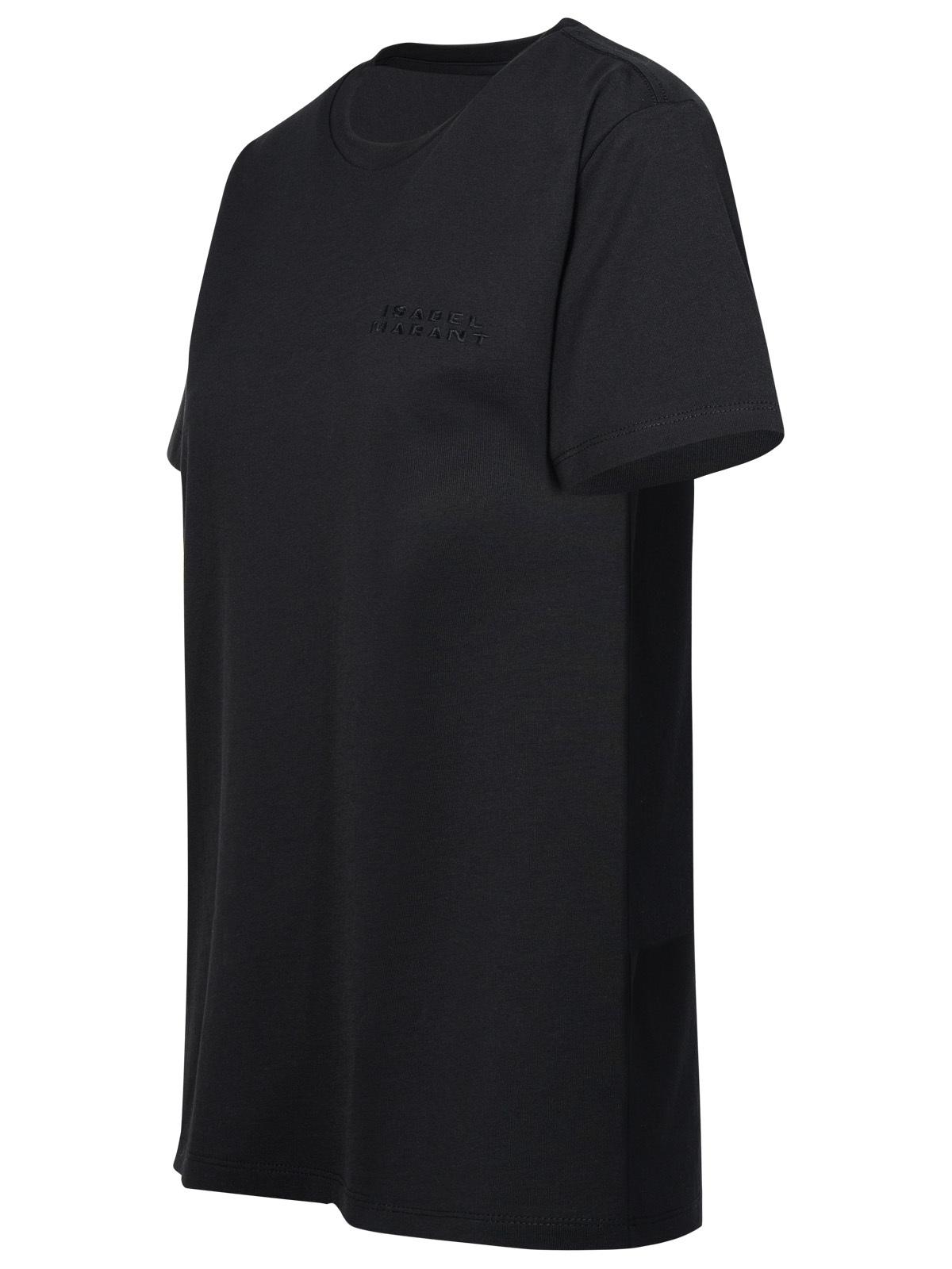 Isabel Marant 'Vidal' Black Cotton T-Shirt Woman