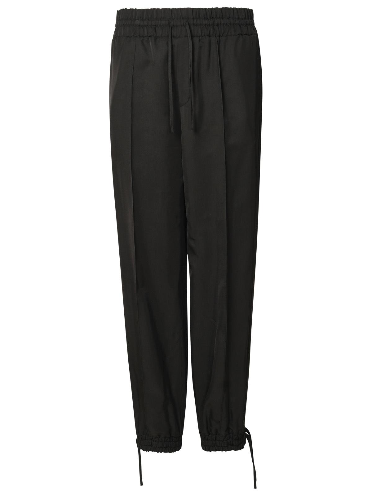 Jil Sander Black Viscose Trousers Women JIL SANDER