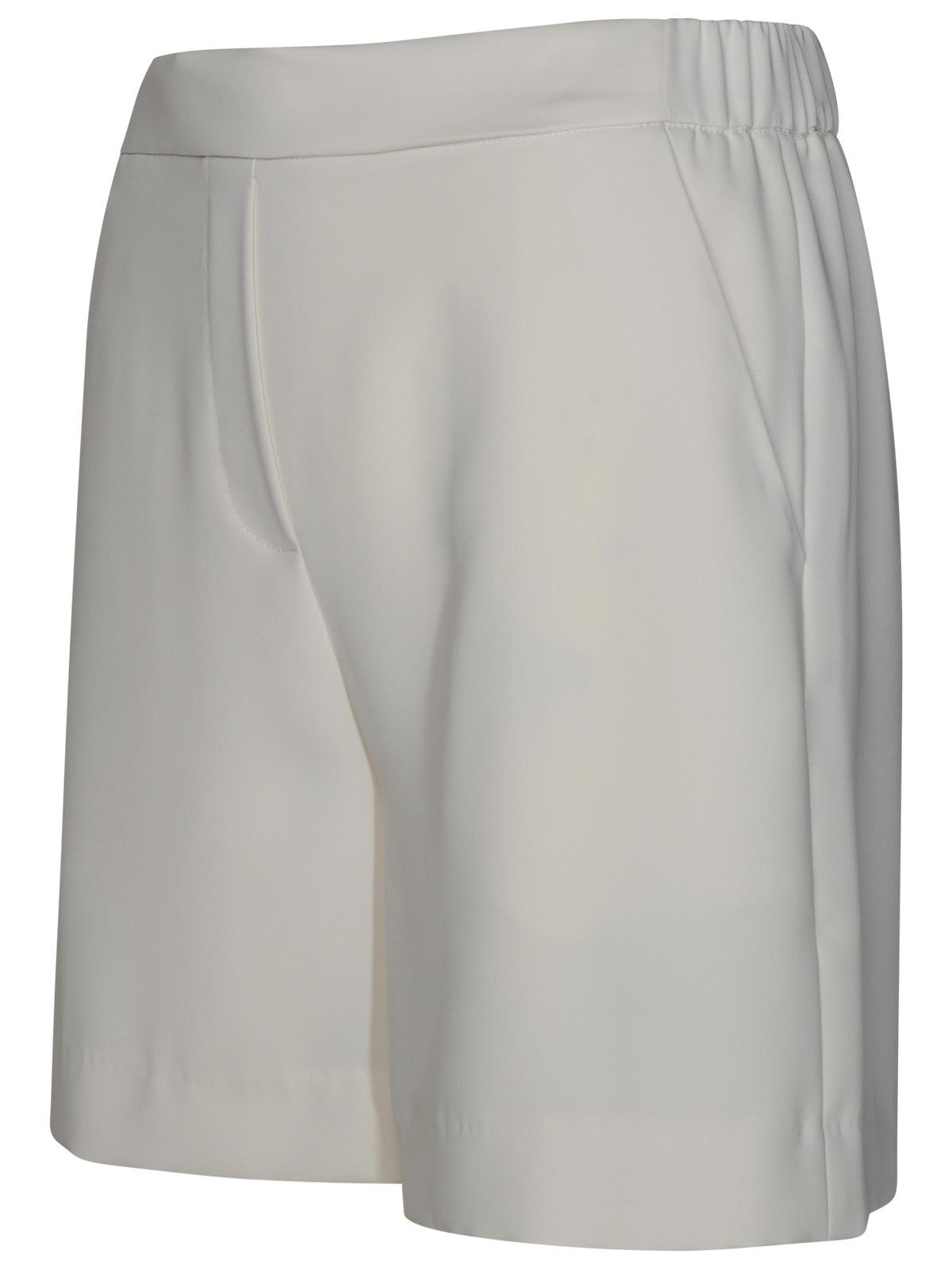P.A.R.O.S.H. 'Panty' Cream Polyester Shorts Women P.A.R.O.S.H.