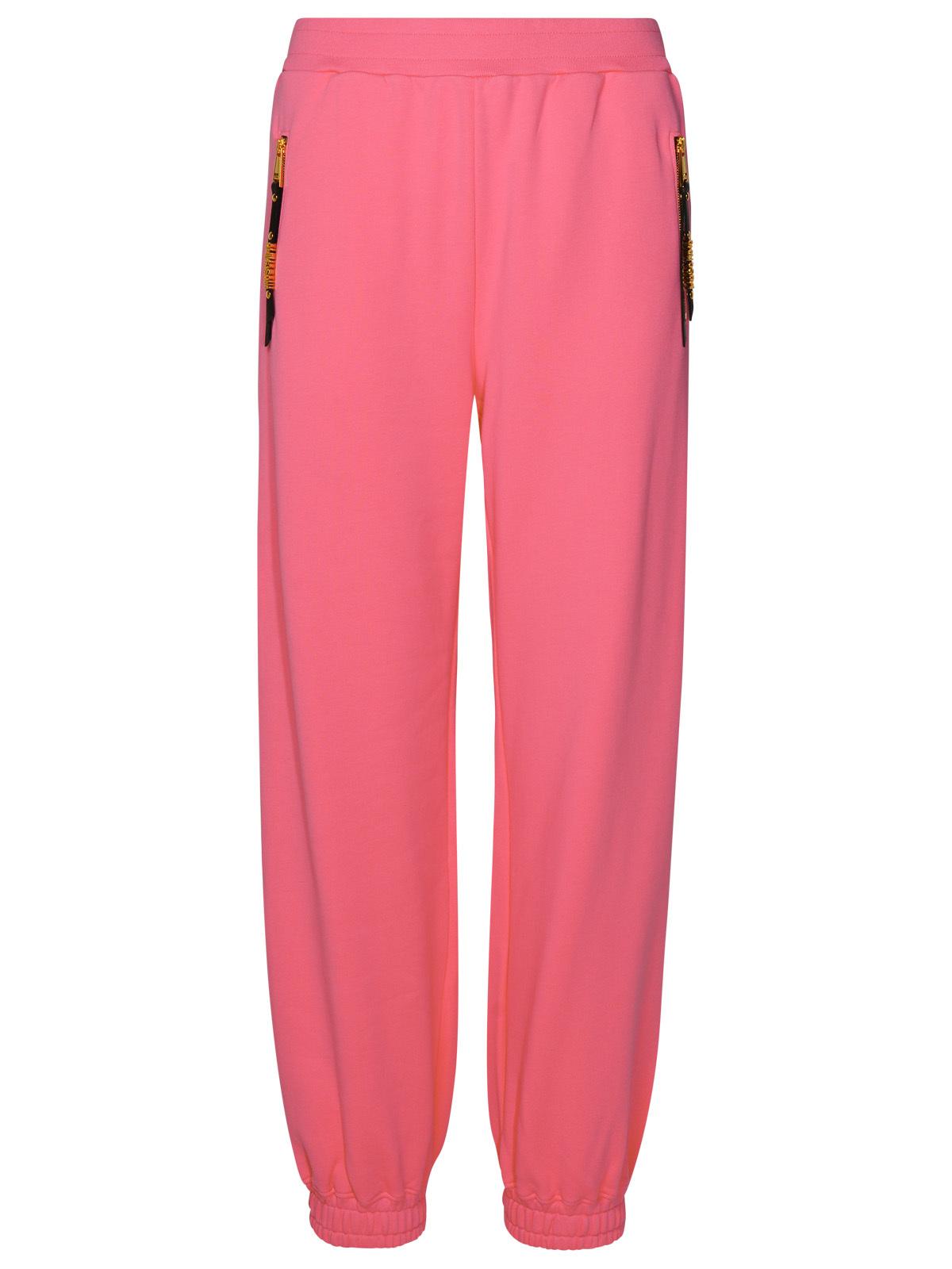 Moschino Fuchsia Cotton Pants Women MOSCHINO