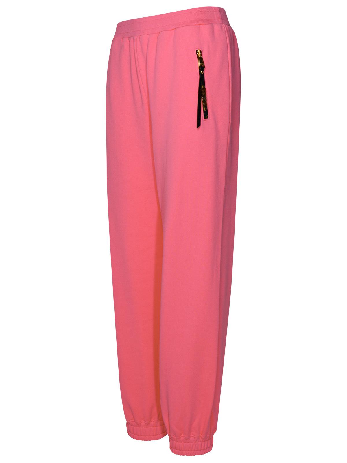 Moschino Fuchsia Cotton Pants Women MOSCHINO