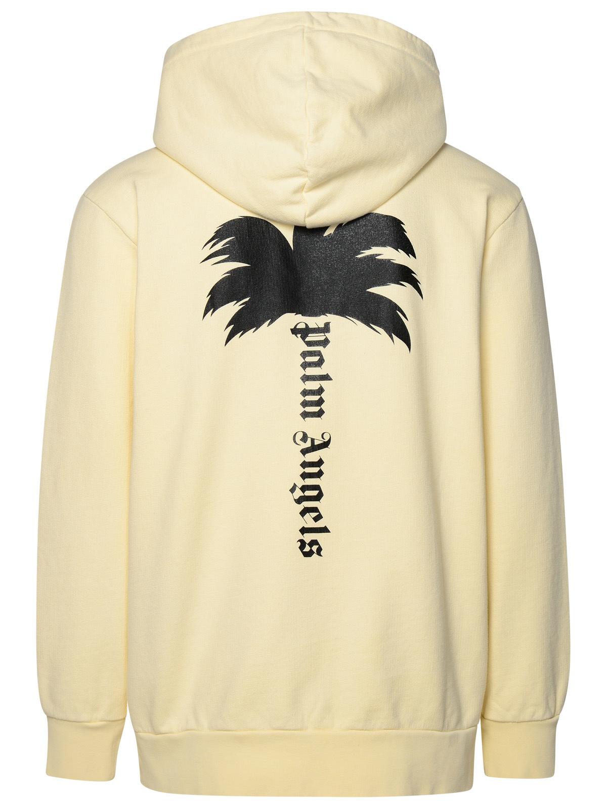 Palm Angels Man Palm Angels Ivory Cotton Sweatshirt