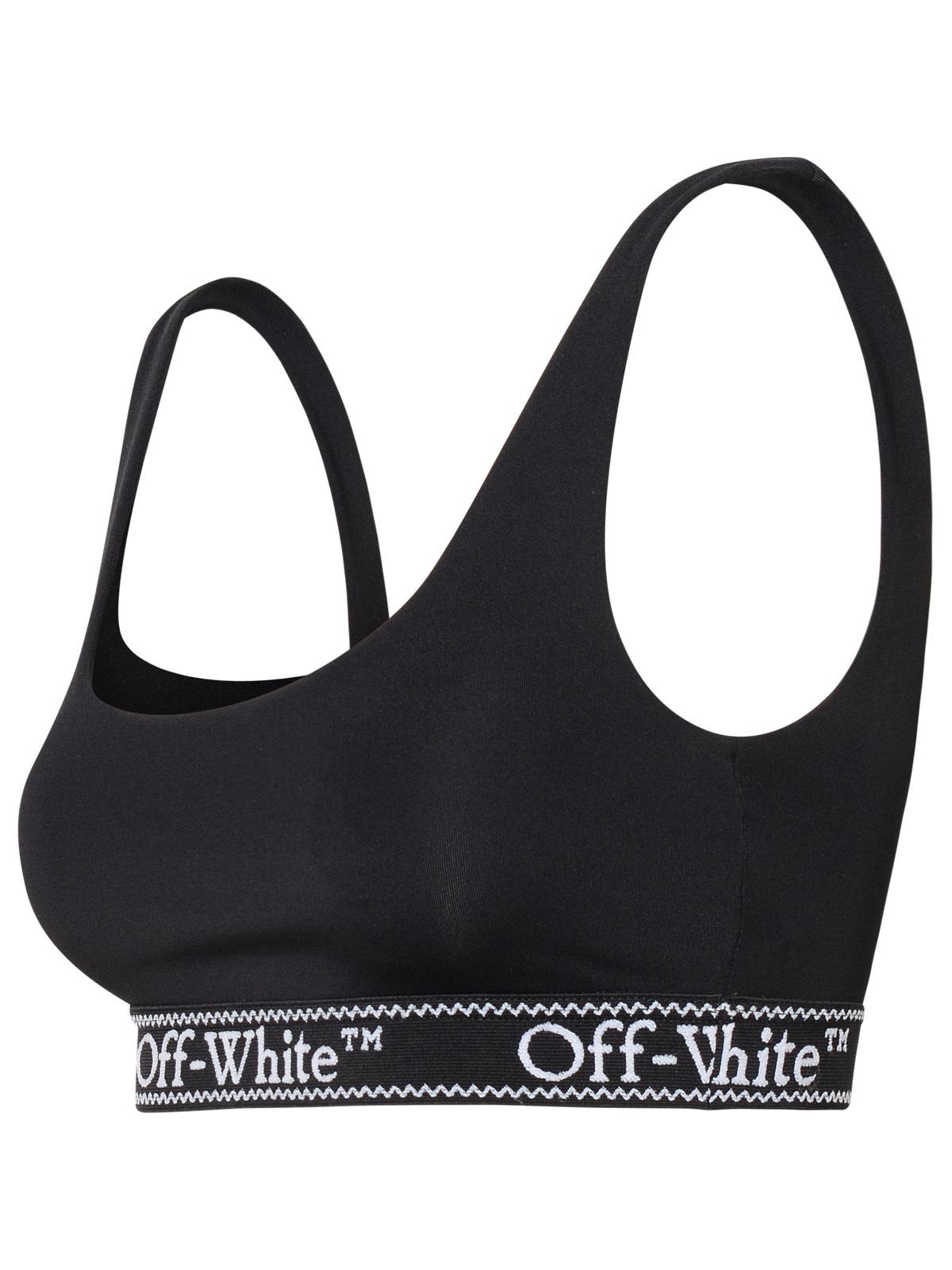 Off-White Woman Off-White Sporty Top In Black Nylon Blend