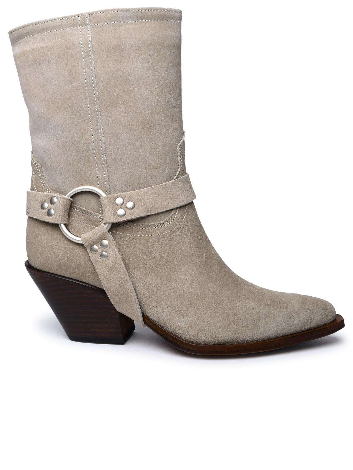 Sonora Beige Suede Ankle Boots Women SONORA