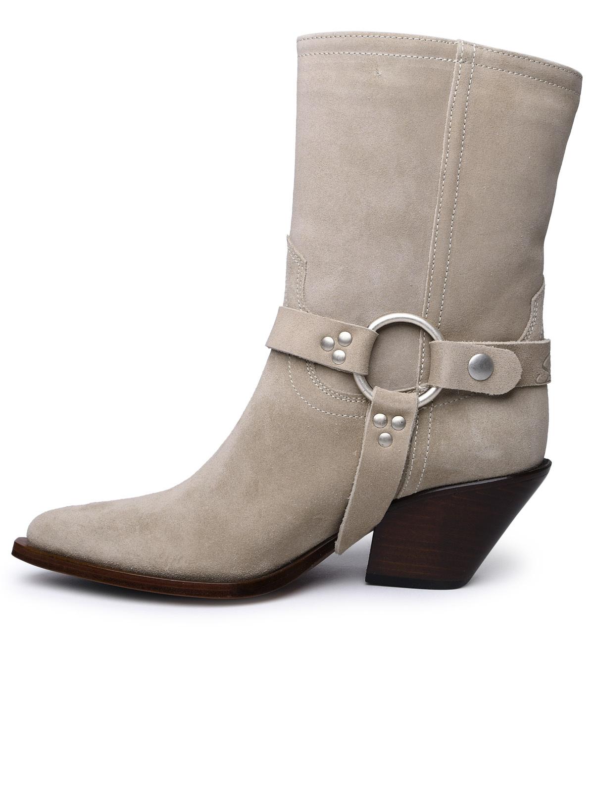 Sonora Beige Suede Ankle Boots Women SONORA