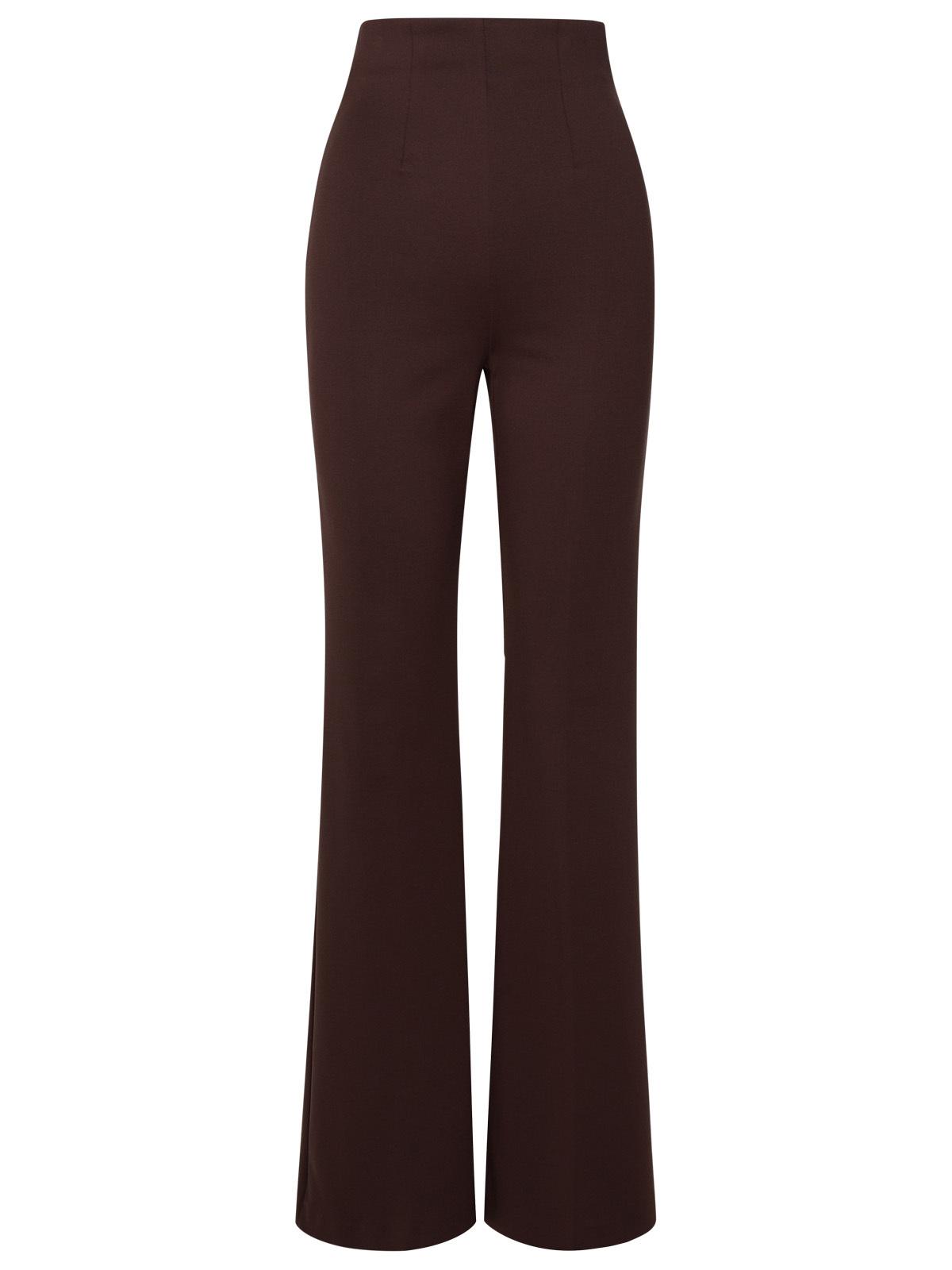 Sportmax Brown Polyamide Trousers Women SPORTMAX