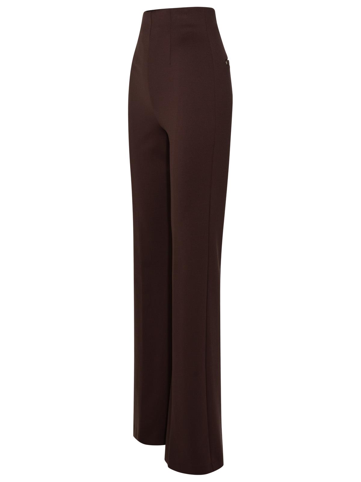 Sportmax Brown Polyamide Trousers Women SPORTMAX