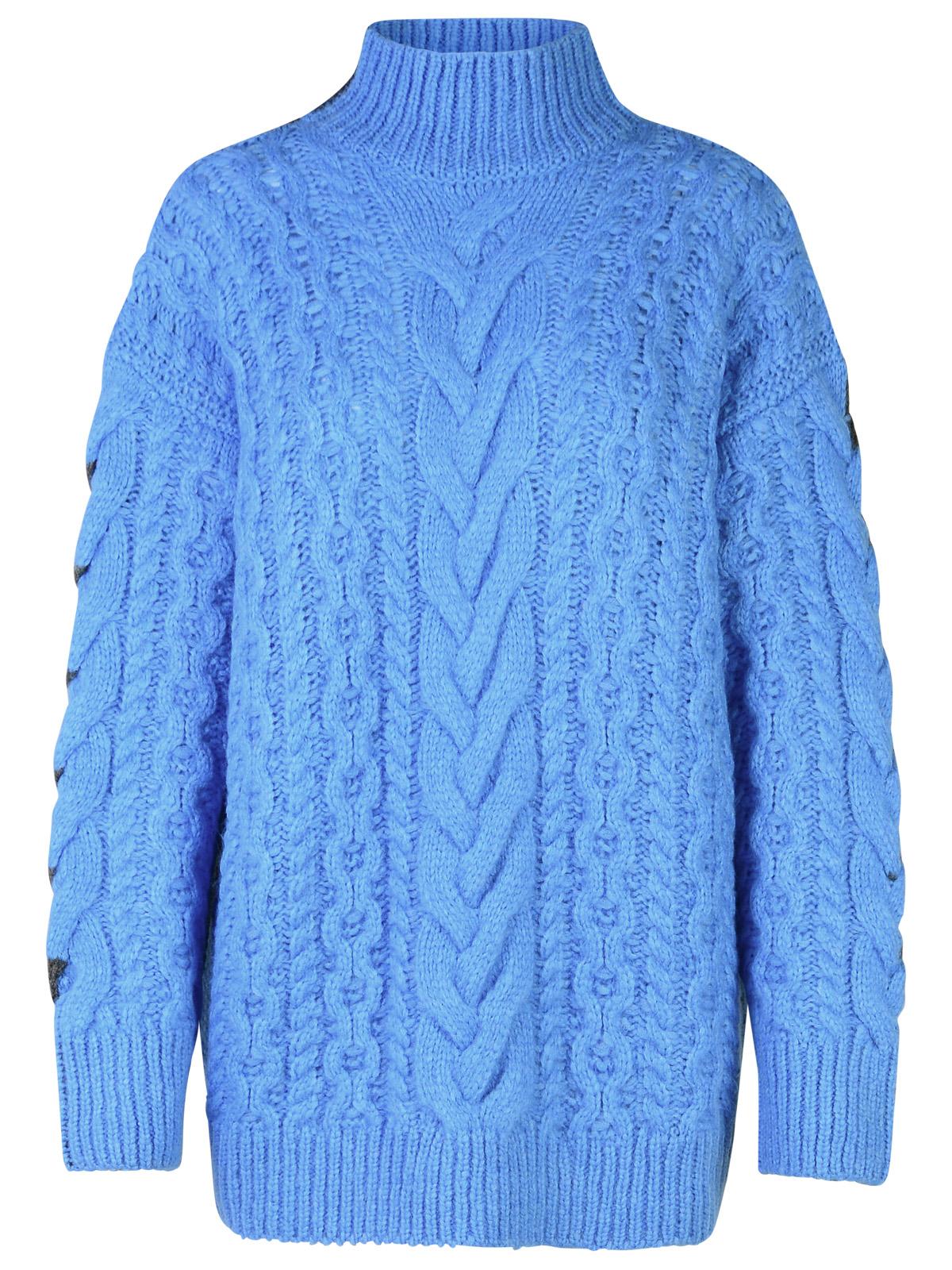 Stella Mccartney Two-Tone Alpaca Blend Turtleneck Sweater Women STELLA MCCARTNEY