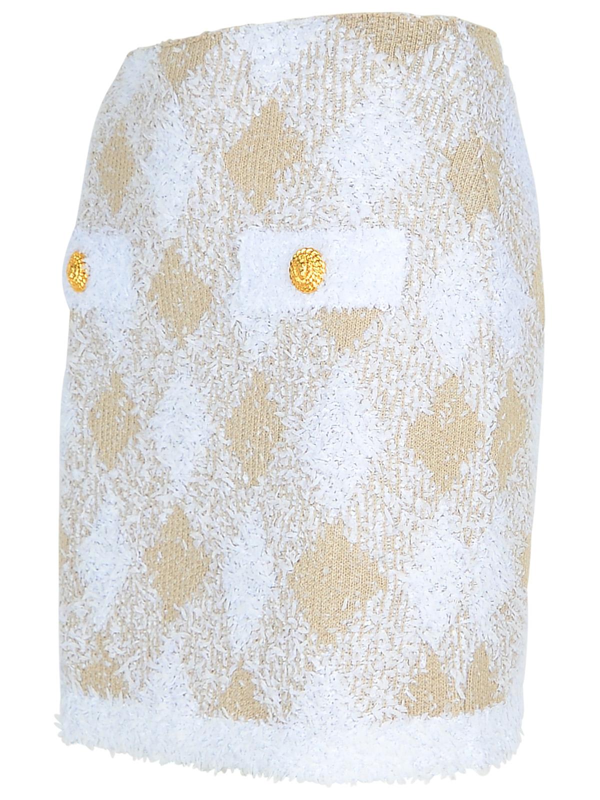 Balmain Beige Polyamide Blend Skirt Women BALMAIN