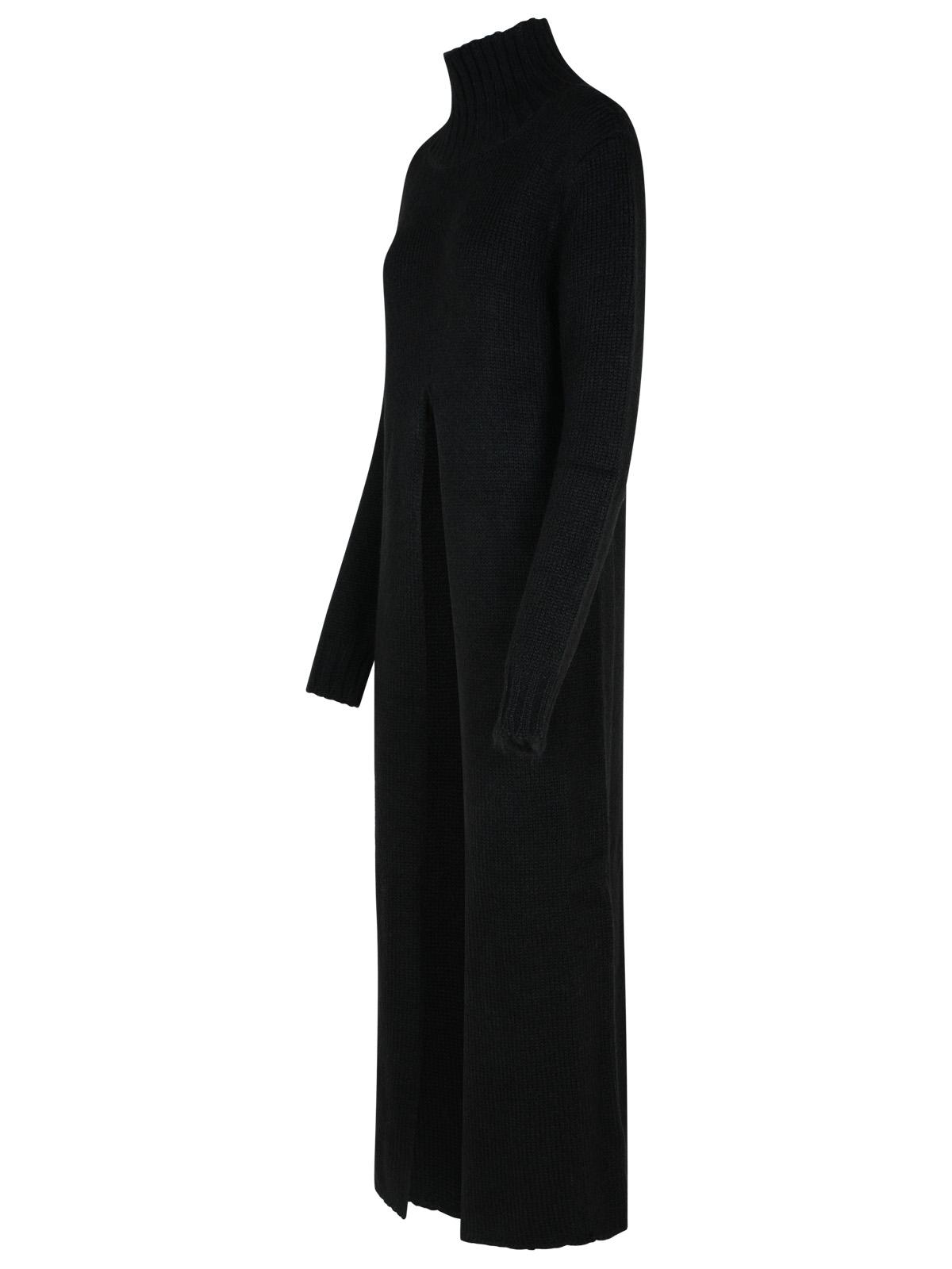 Jil Sander Black Alpaca Blend Dress Women JIL SANDER