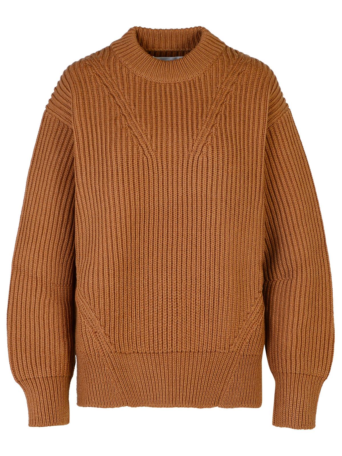 Jil Sander Brown Wool Sweater Women JIL SANDER