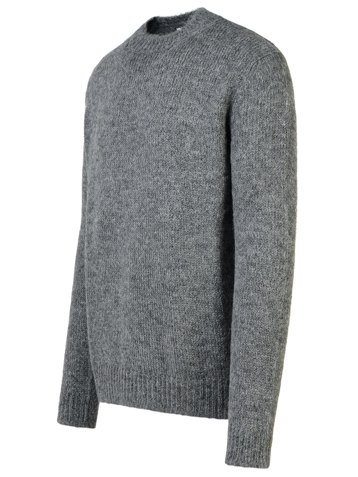 Jil Sander Grey Alpaca Blend Sweater Men JIL SANDER