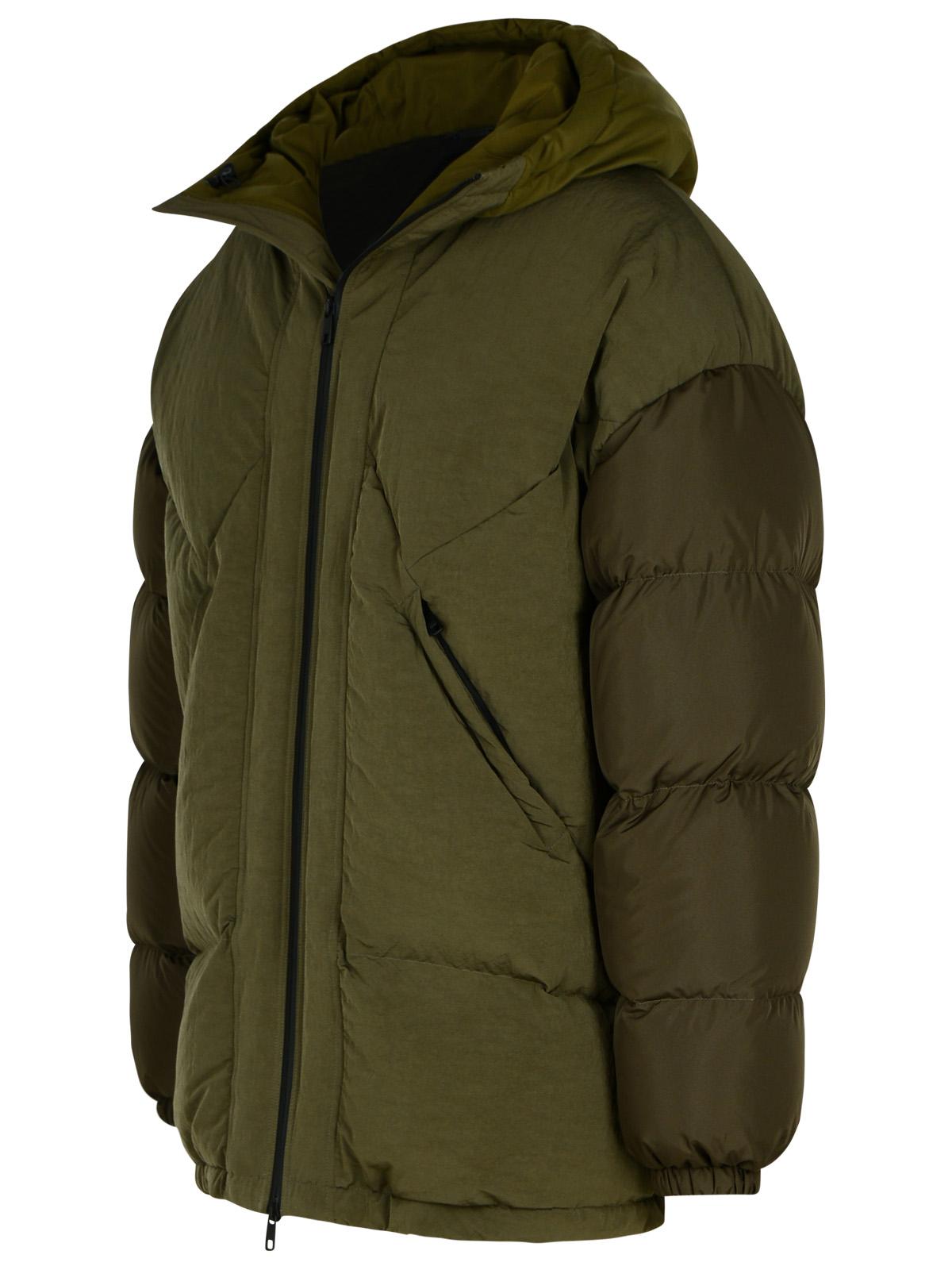Dolce & Gabbana Green Cotton Blend Down Jacket Men DOLCE & GABBANA