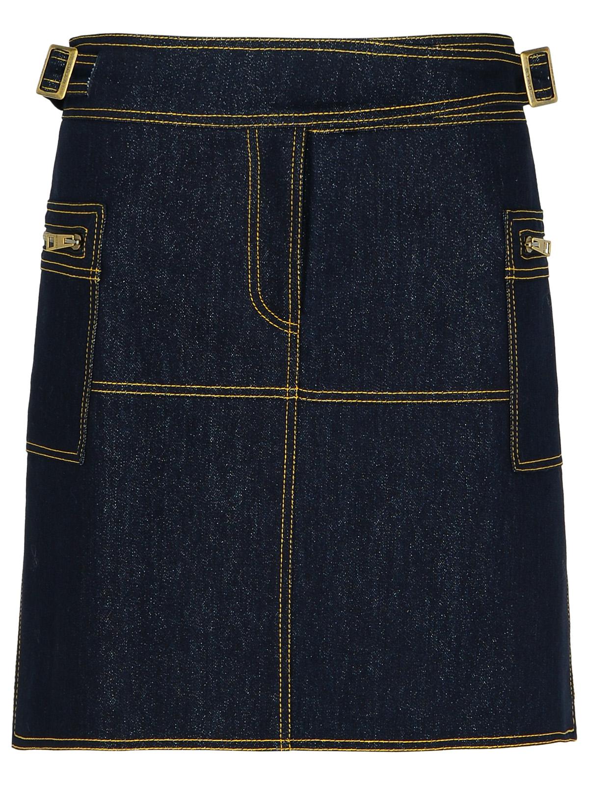 Etro Dark Blue Denim Miniskirt Women ETRO