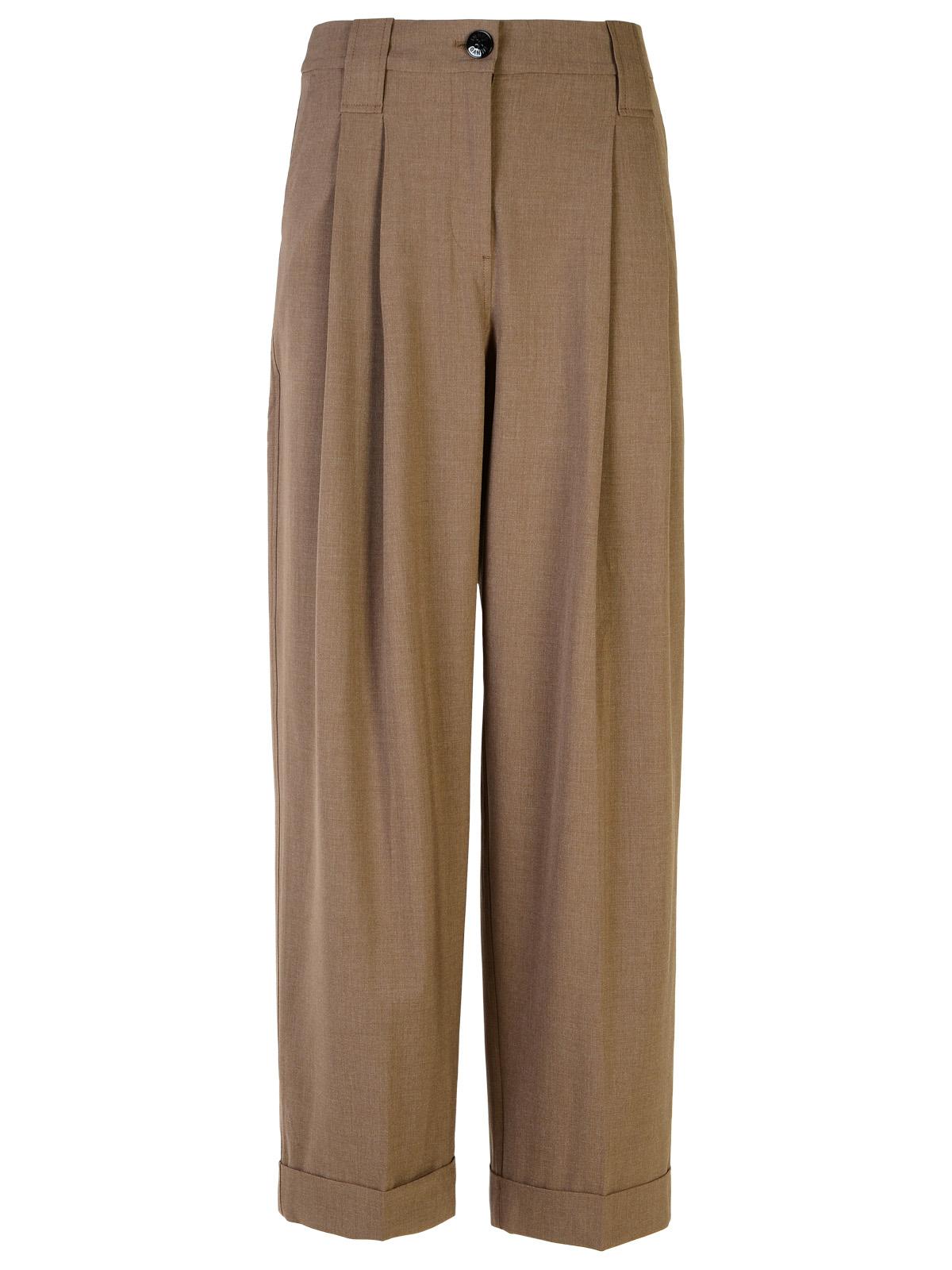 Ganni Shiitake Viscose Blend Pants Women GANNI
