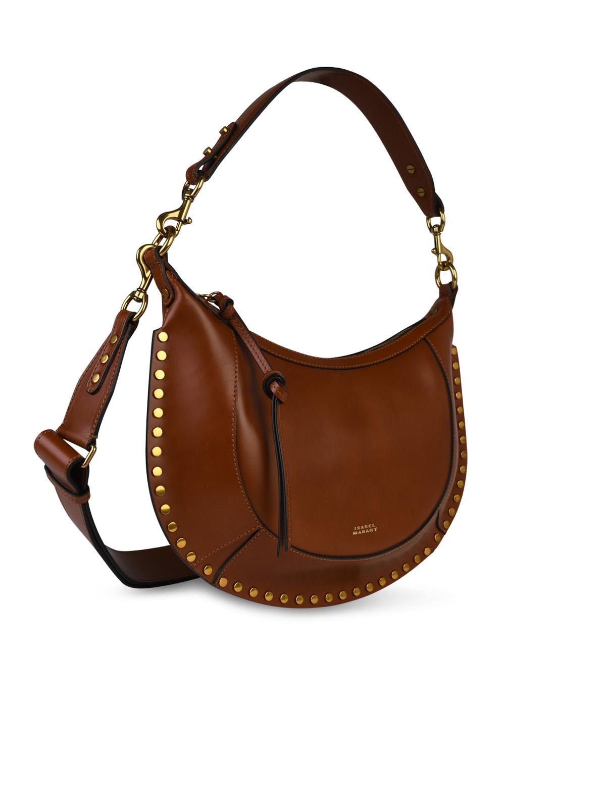 Isabel Marant 'Naoko' Brown Leather Crossbody Bag Women