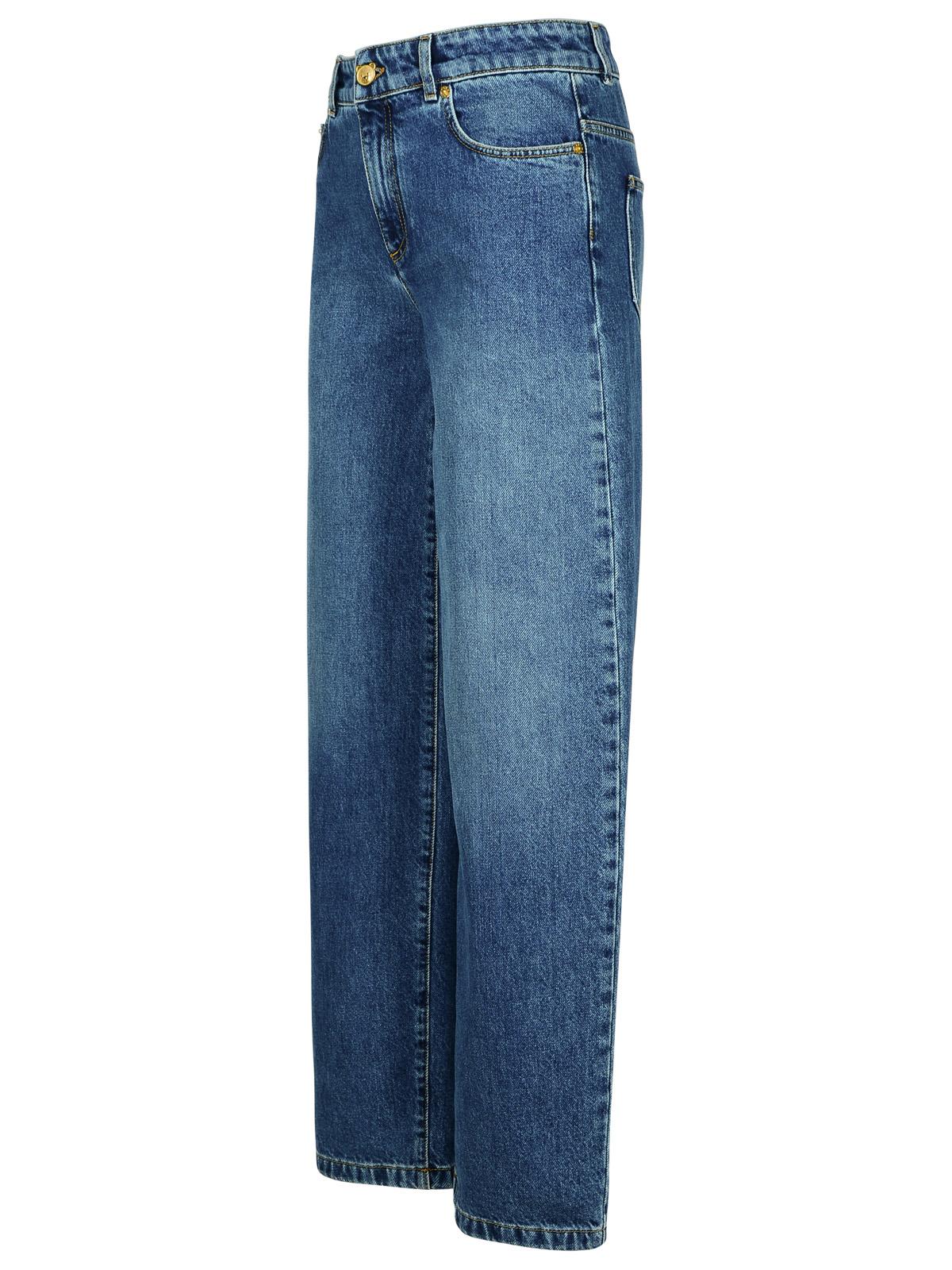 Moschino Blue Cotton Jeans Women MOSCHINO