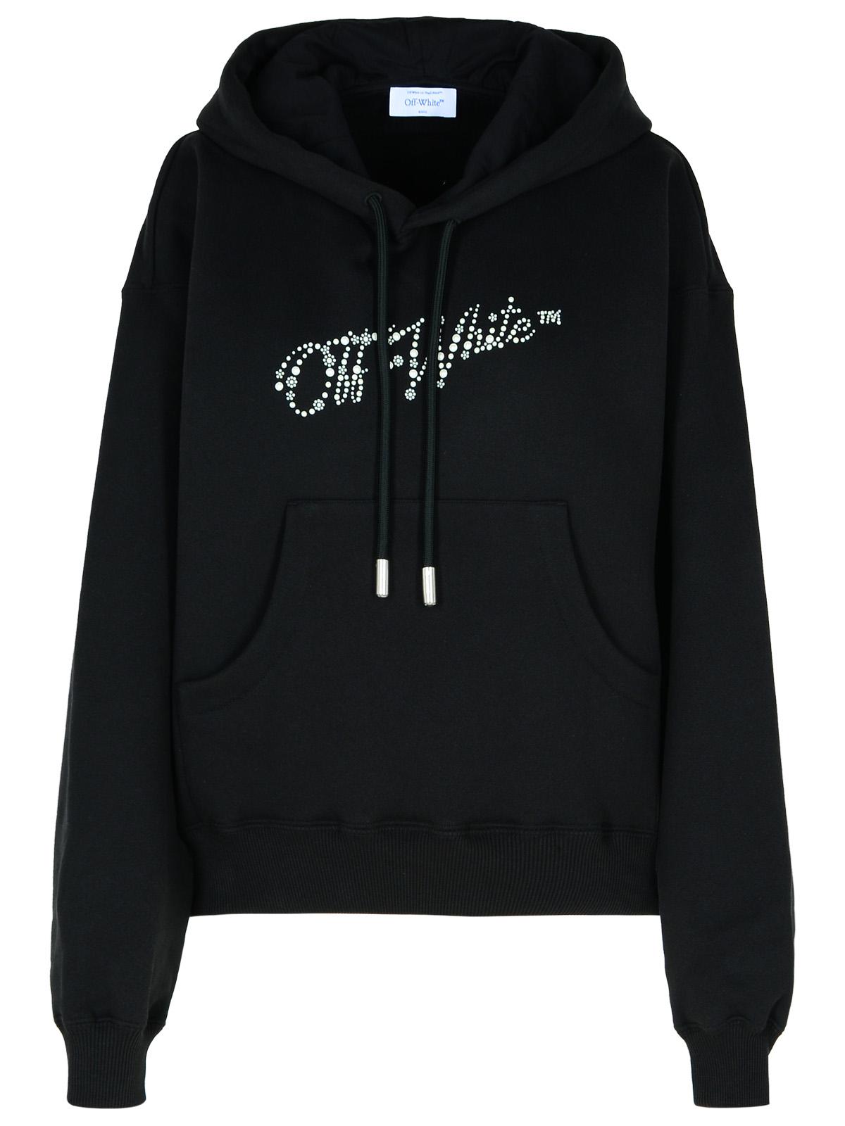 Off-White Black Cotton Sweatshirt Women OFF-WHITE