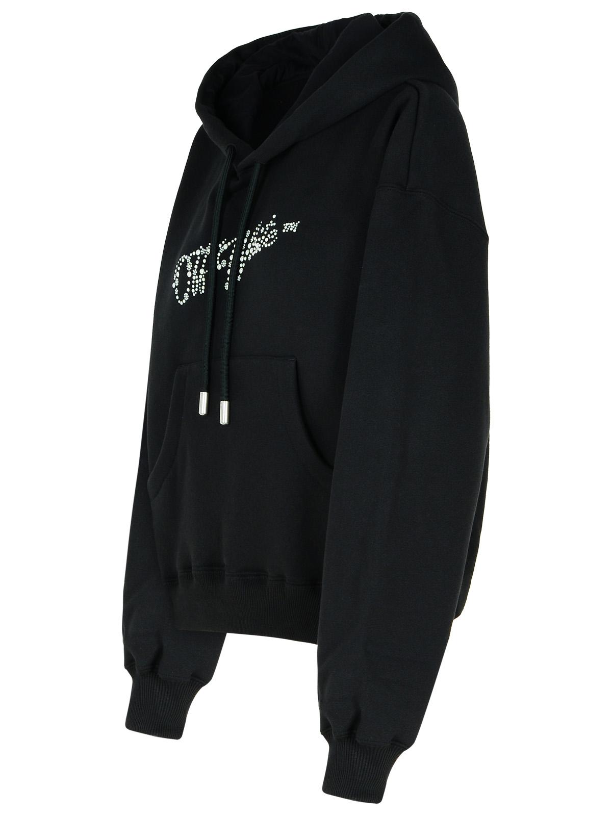 Off-White Black Cotton Sweatshirt Women OFF-WHITE