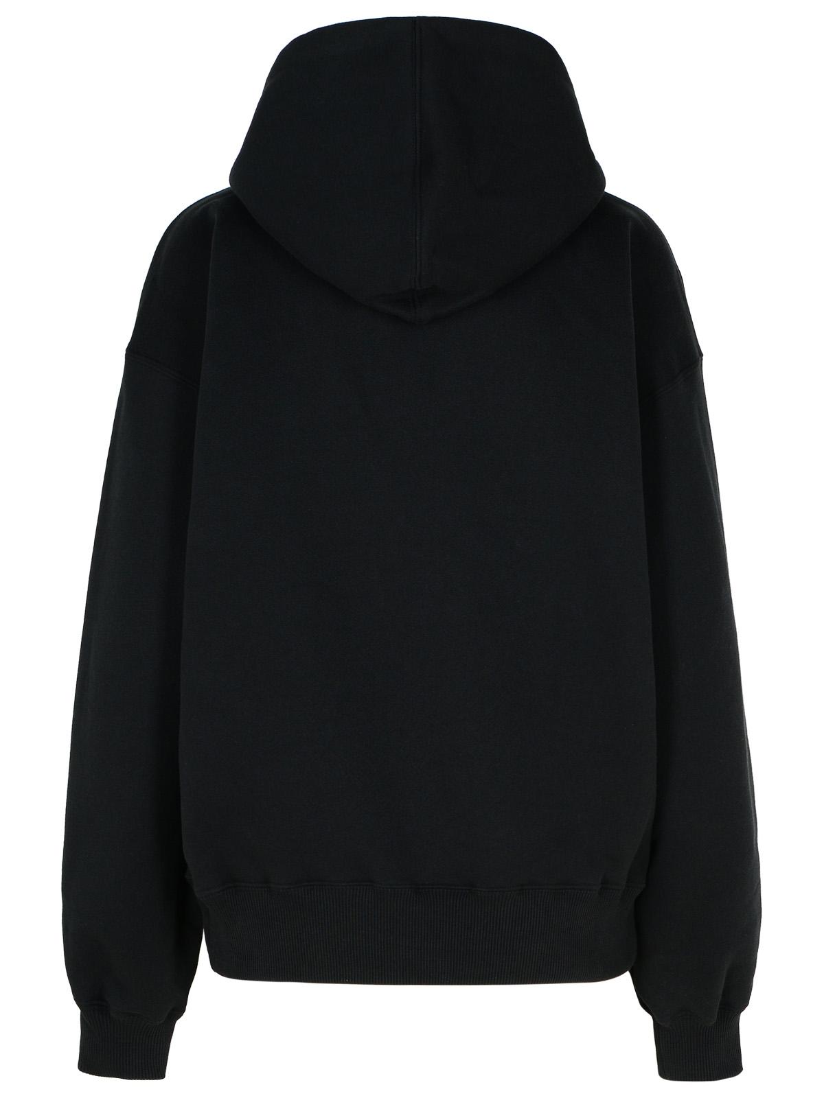 Off-White Black Cotton Sweatshirt Women OFF-WHITE