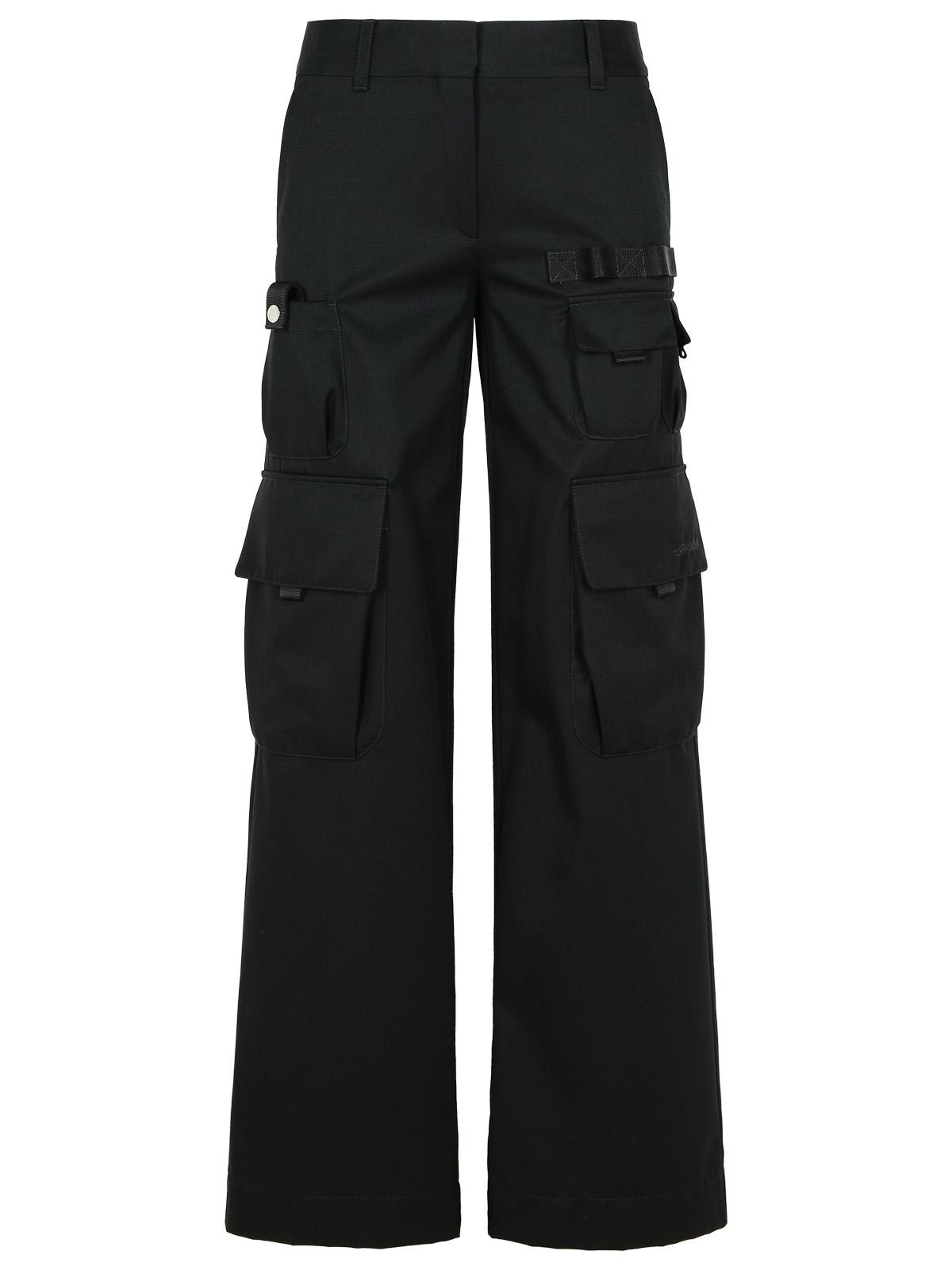 Off-White 'Toy Box' Black Virgin Wool Pants Women OFF-WHITE