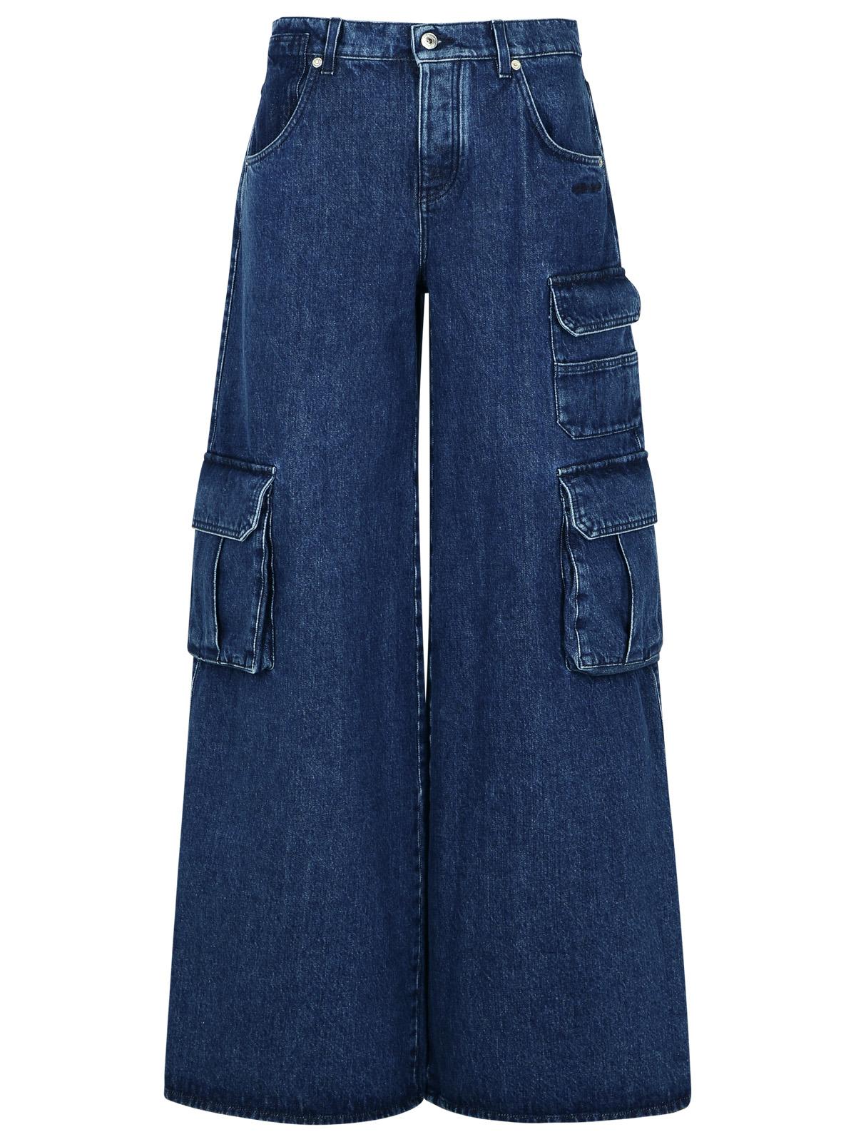 Off-White Cargo 'Baggy' Jeans In Blue Cotton Women OFF-WHITE