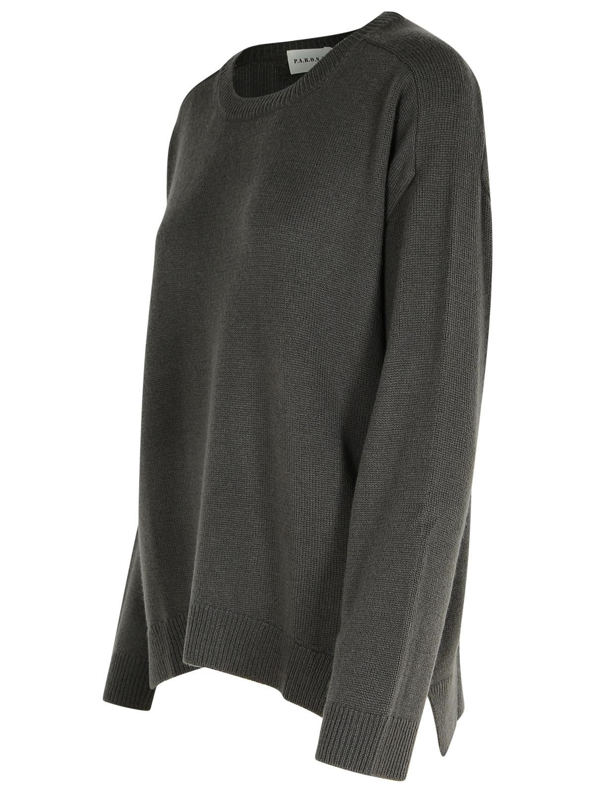 P.A.R.O.S.H. 'Loos' Turtle-Grey Wool Blend Sweater Women P.A.R.O.S.H.