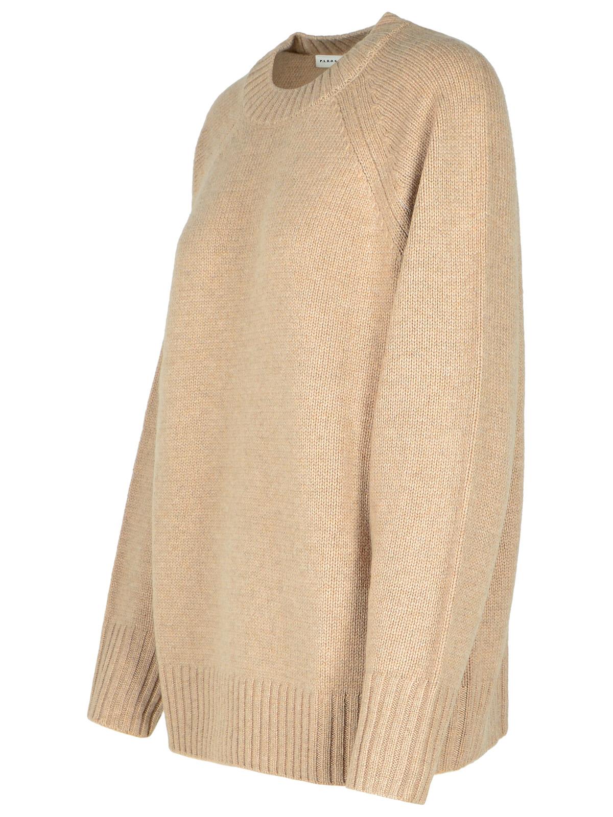P.A.R.O.S.H. 'Wood' Beige Cashmere Sweater Women P.A.R.O.S.H.
