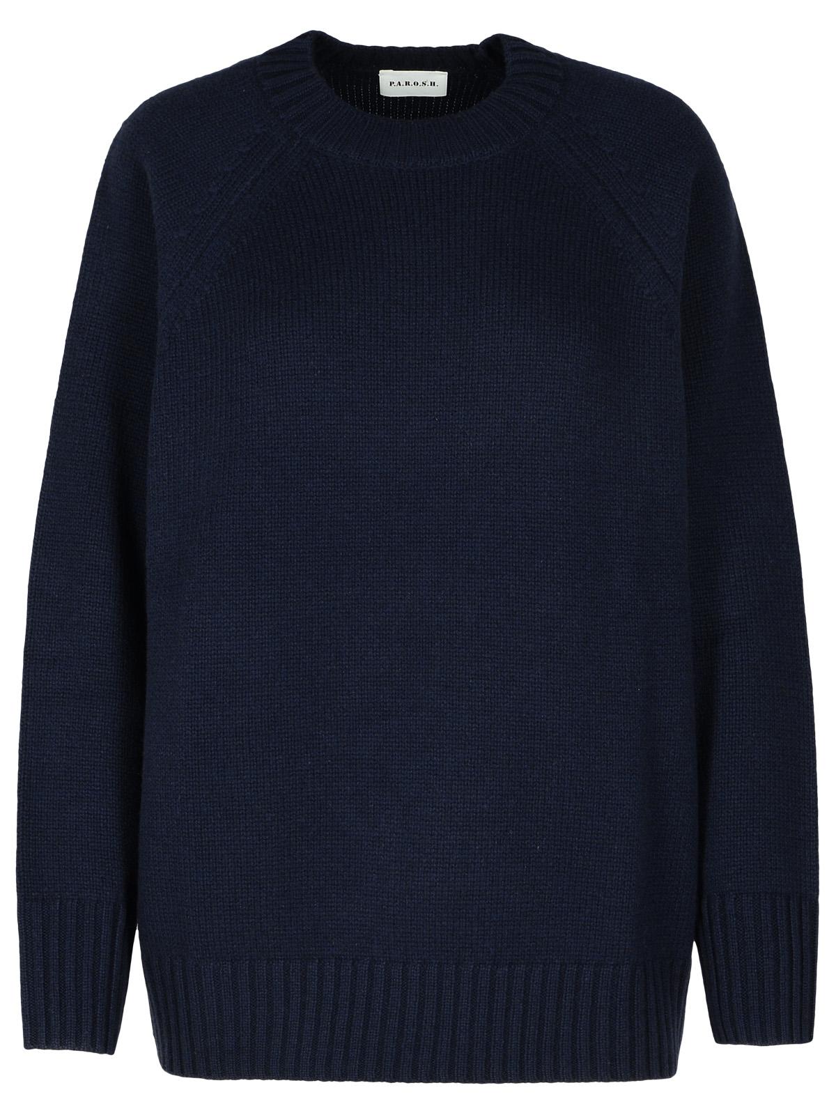 P.A.R.O.S.H. 'Wood' Blue Cashmere Sweater Women P.A.R.O.S.H.