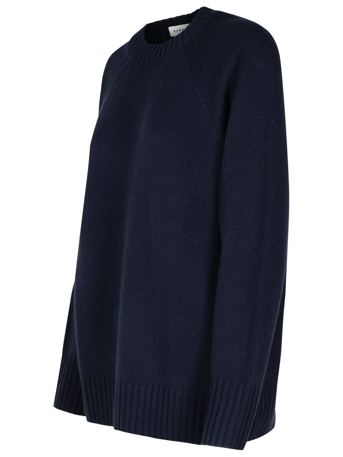 P.A.R.O.S.H. 'Wood' Blue Cashmere Sweater Women P.A.R.O.S.H.