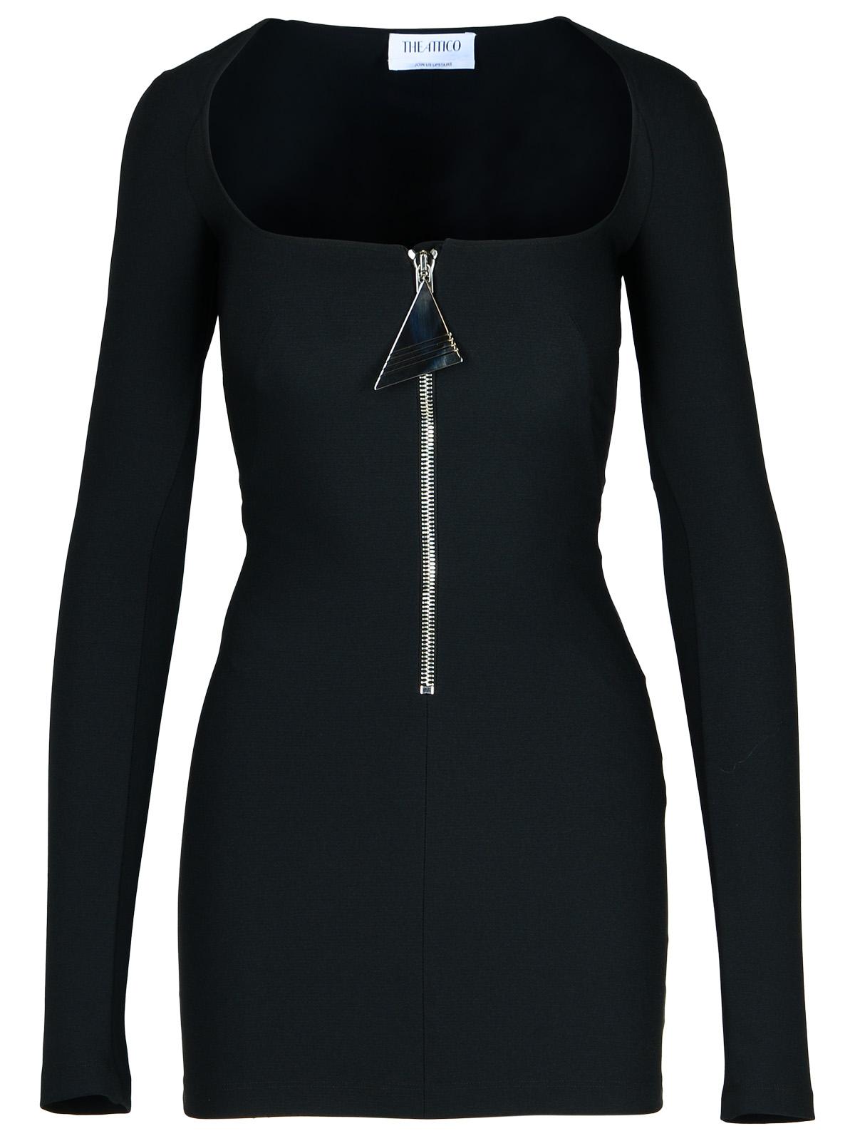 The Attico Black Polyester Blend Dress Women THE ATTICO