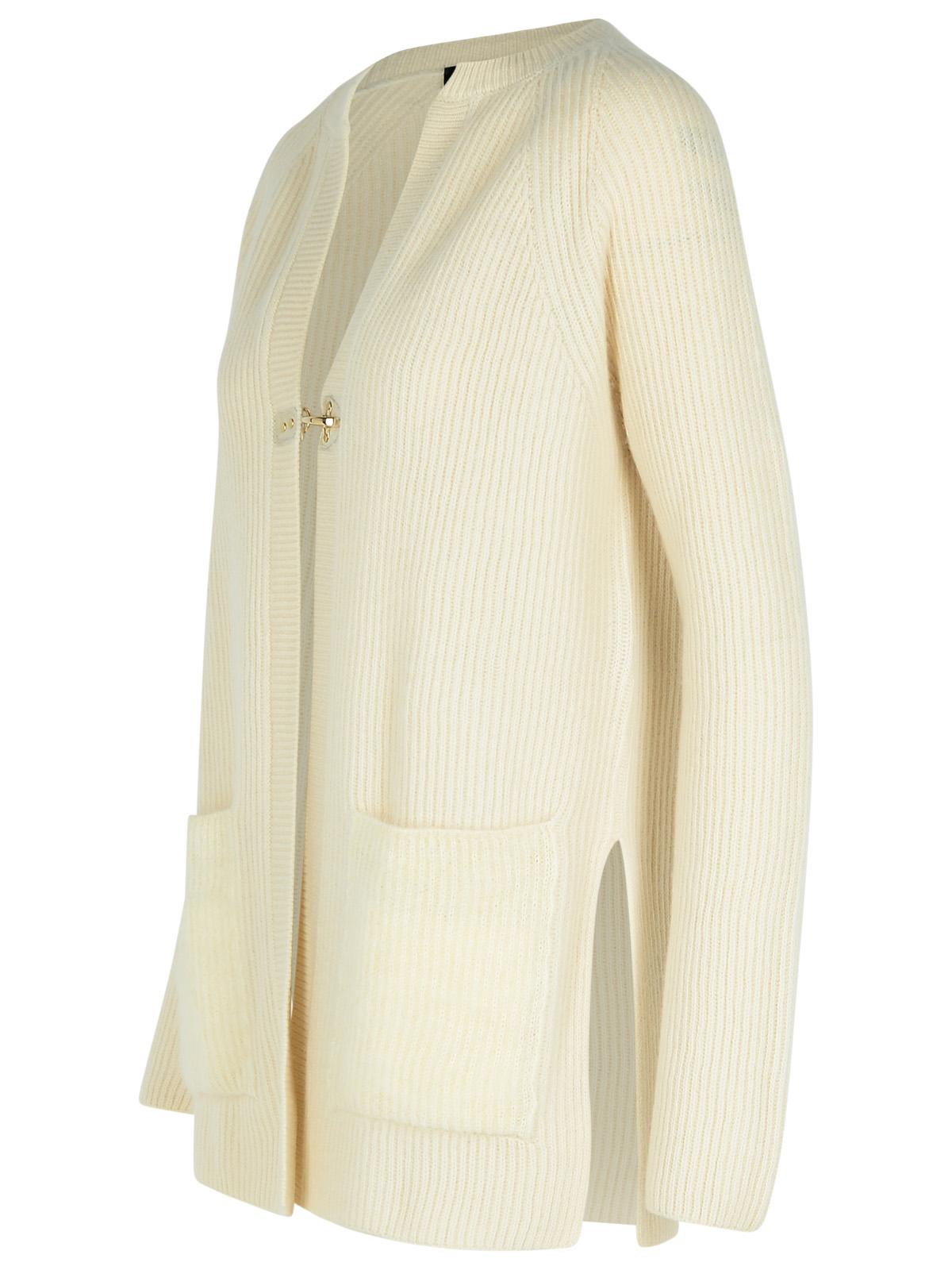Fay Cream Wool Blend Cardigan Women FAY