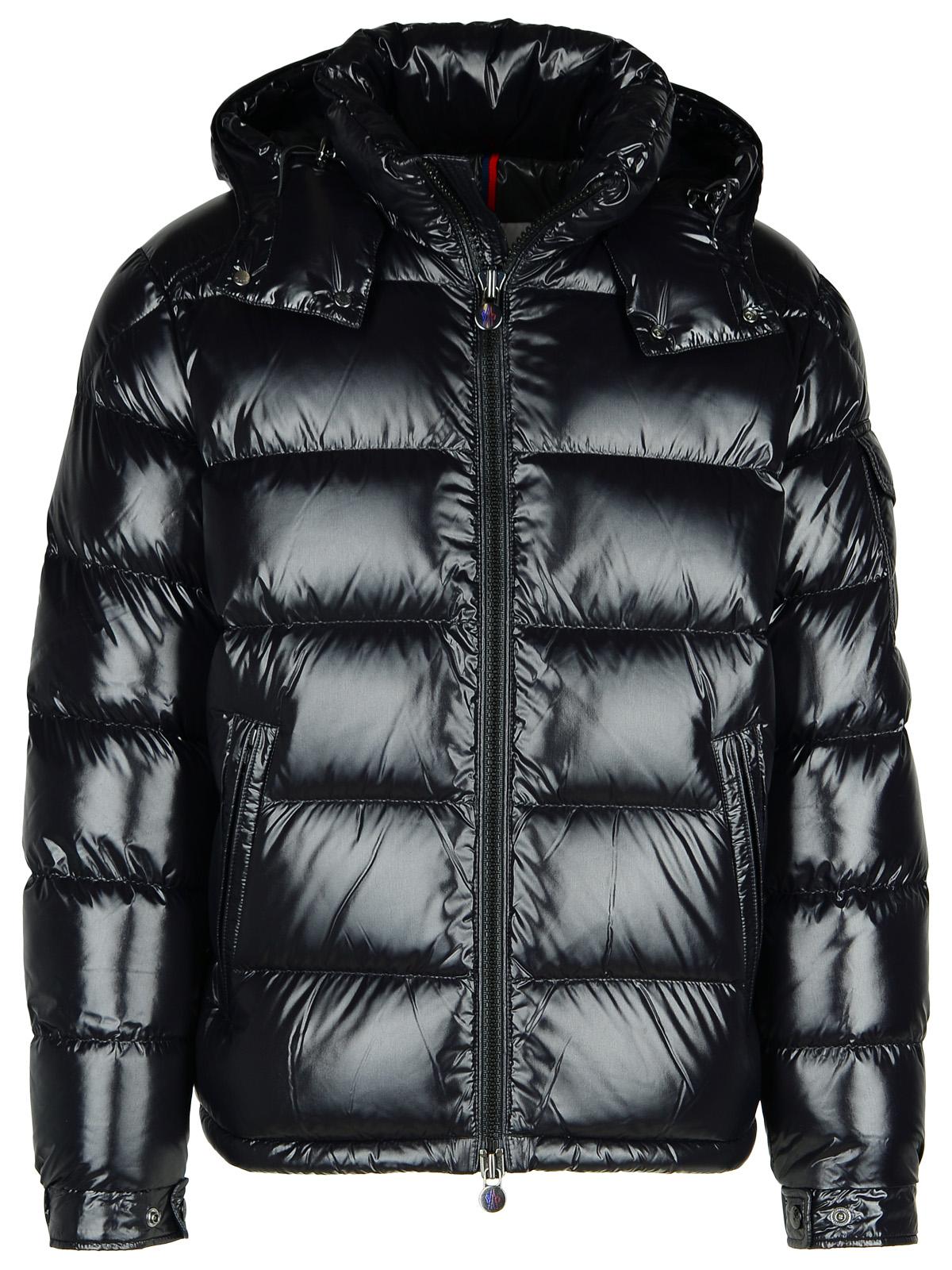 Moncler 'Maya' Black Shiny Nylon Down Jacket Men MONCLER