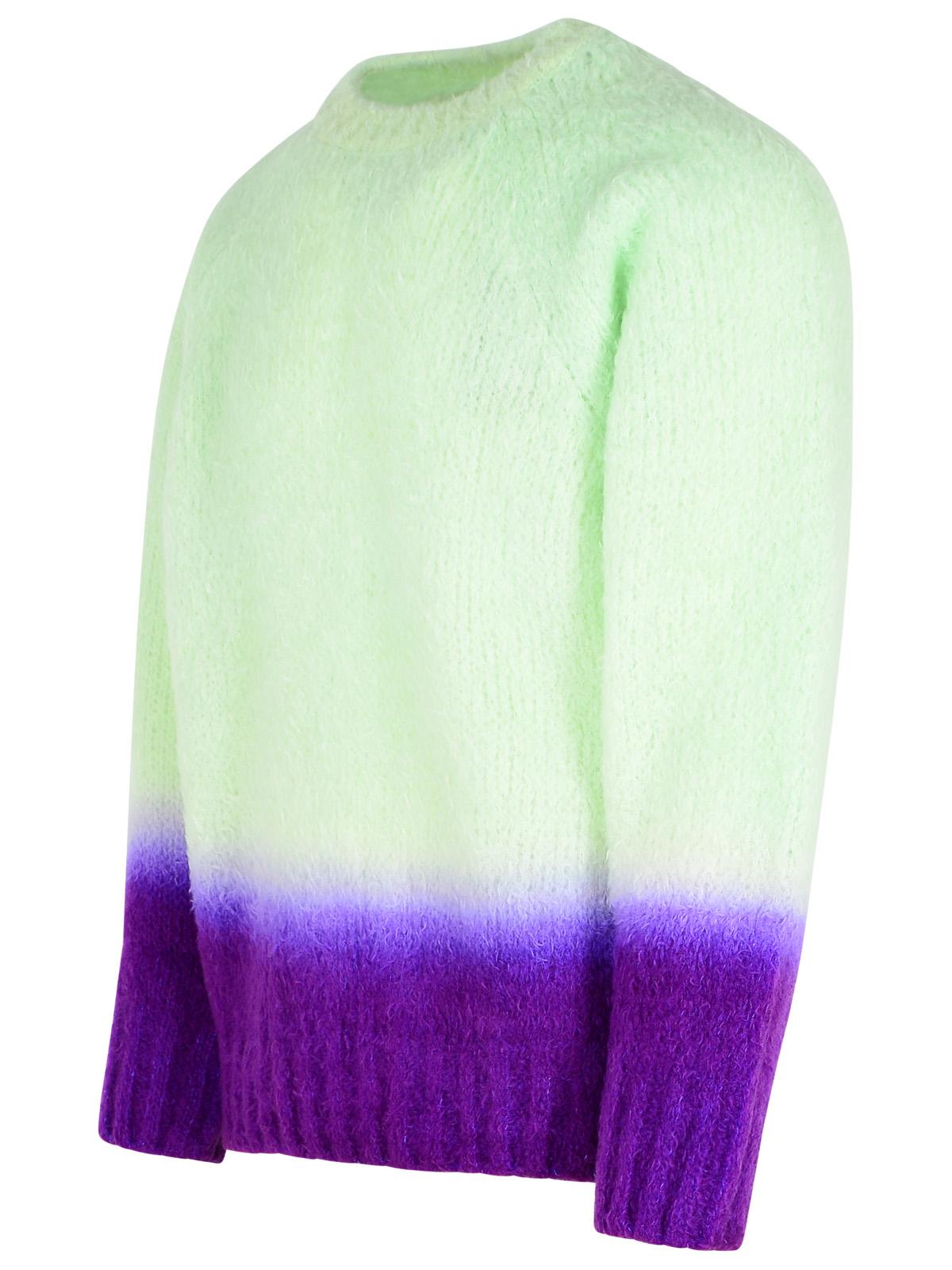 Sacai 'Gradation' Green Alpaca Blend Sweater Men SACAI