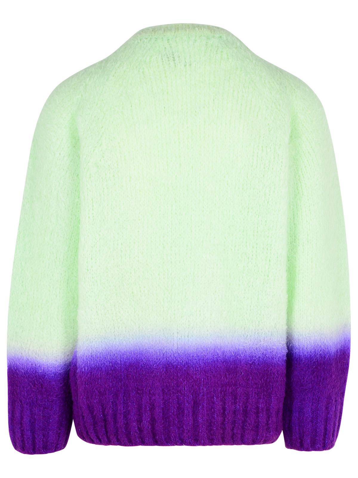 Sacai 'Gradation' Green Alpaca Blend Sweater Men SACAI