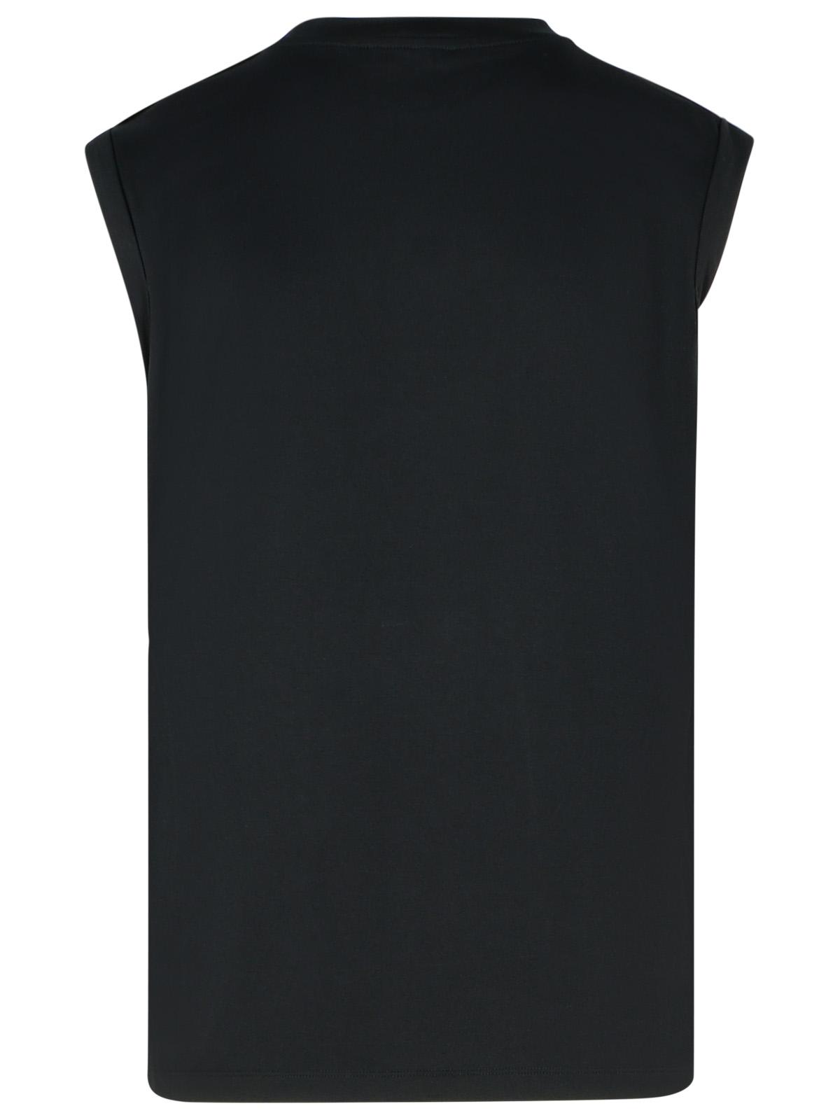 Balmain Black Cotton Tank Top Women BALMAIN