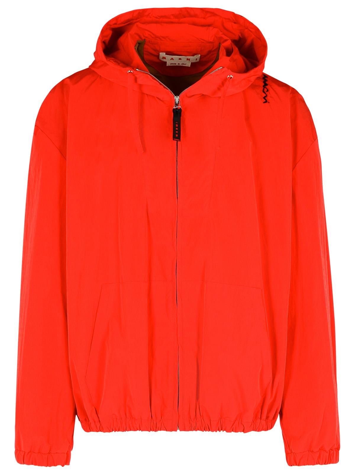 Marni Red Cotton Blend Jacket Men MARNI