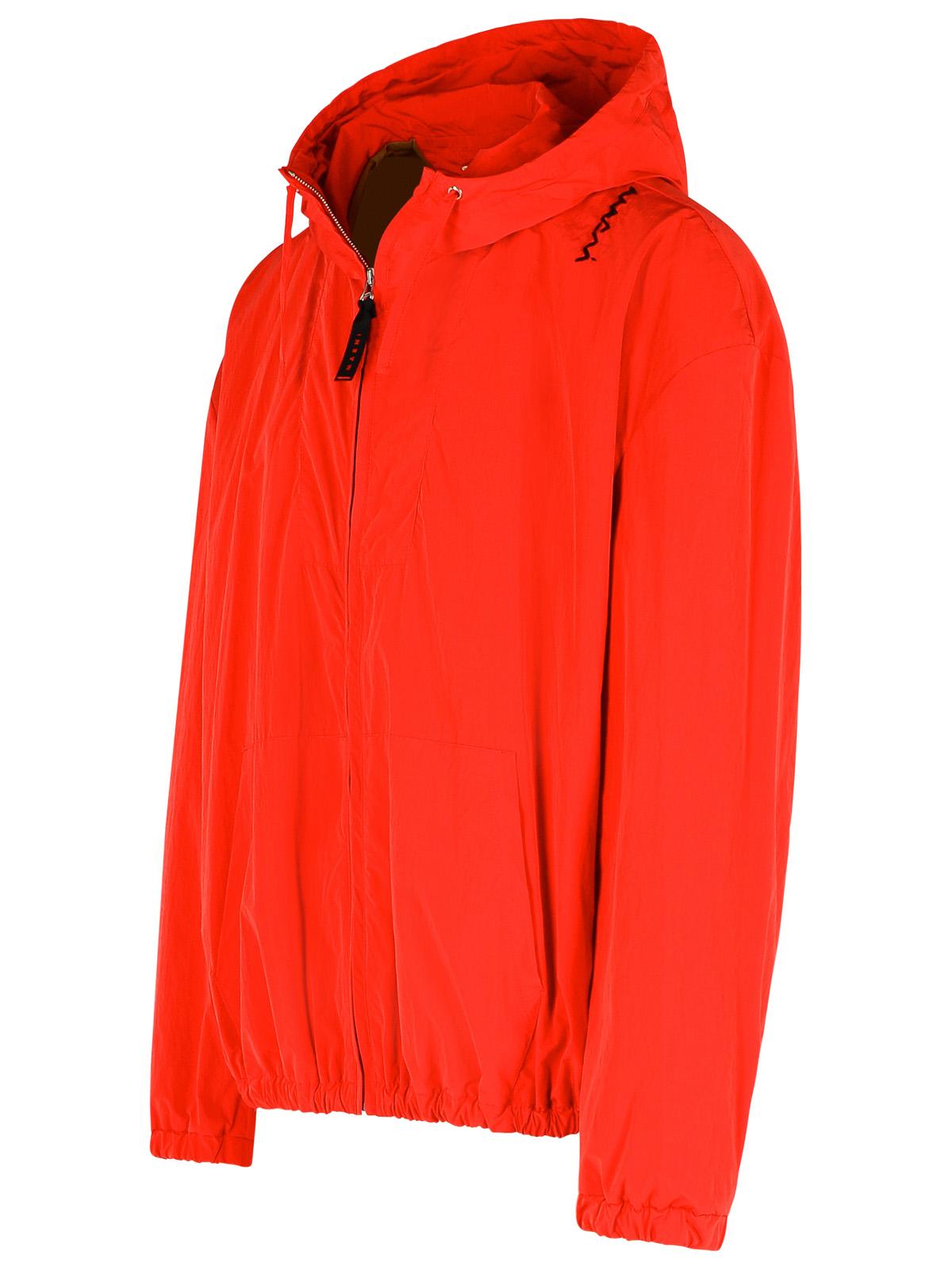 Marni Red Cotton Blend Jacket Men MARNI