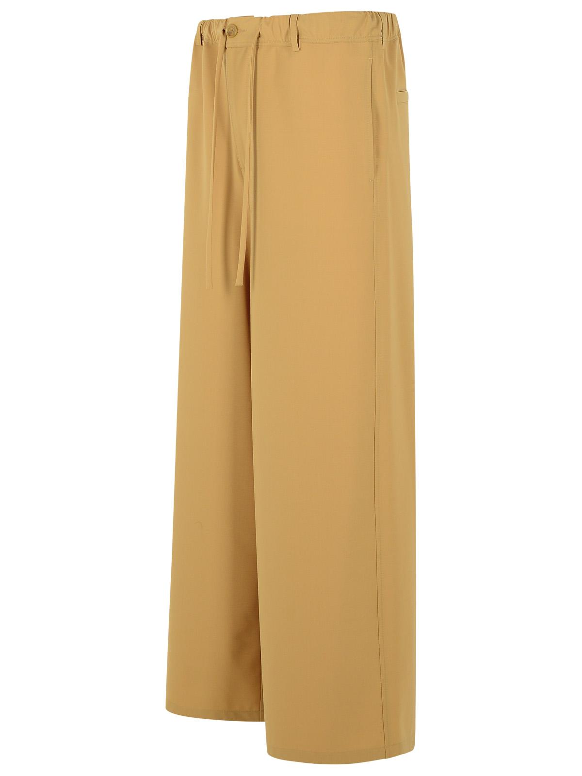 Marni Beige Virgin Wool Blend Trousers Men MARNI