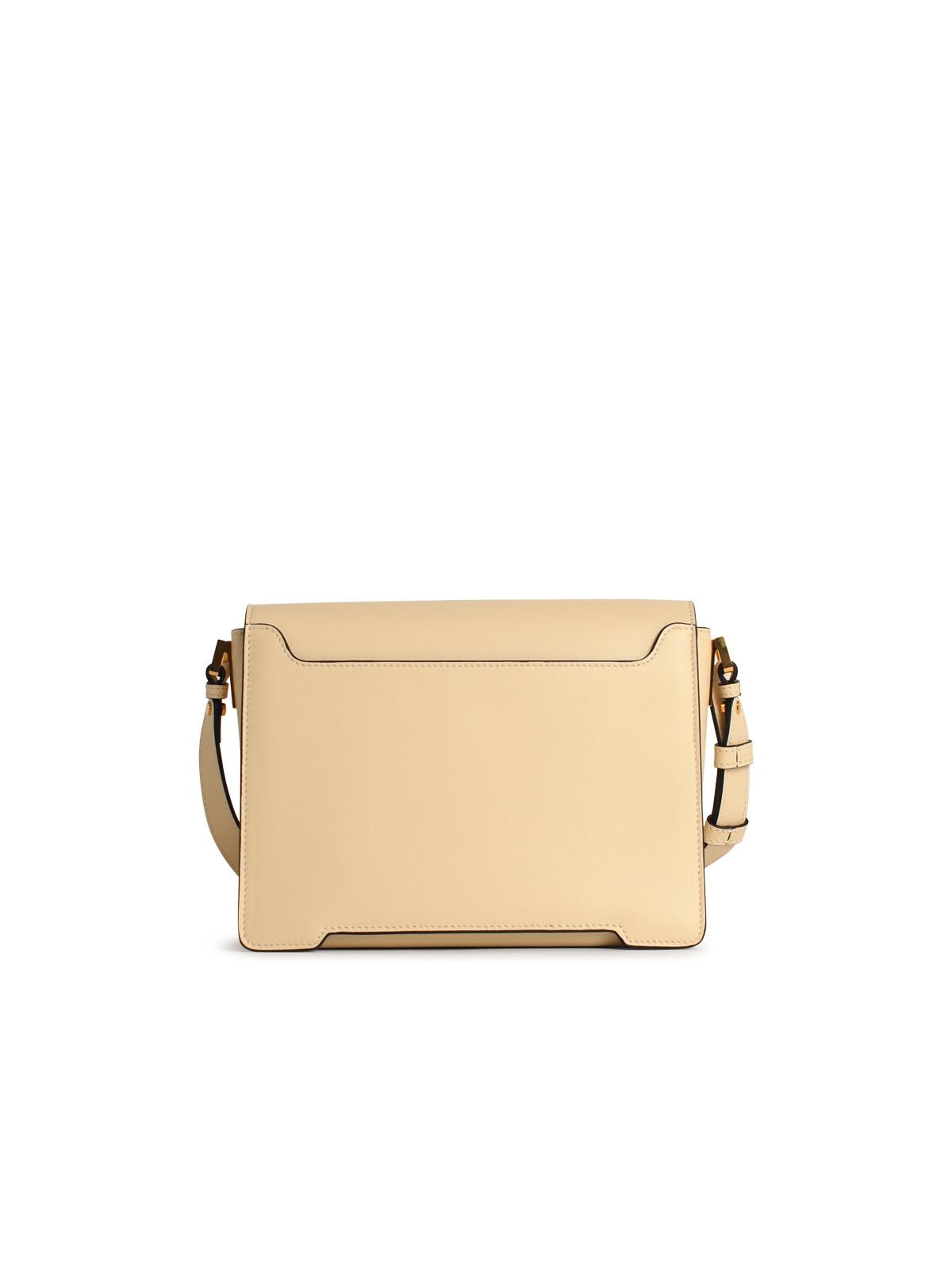 Marni 'New Trunk' Ivory Leather Crossbody Bag Women MARNI