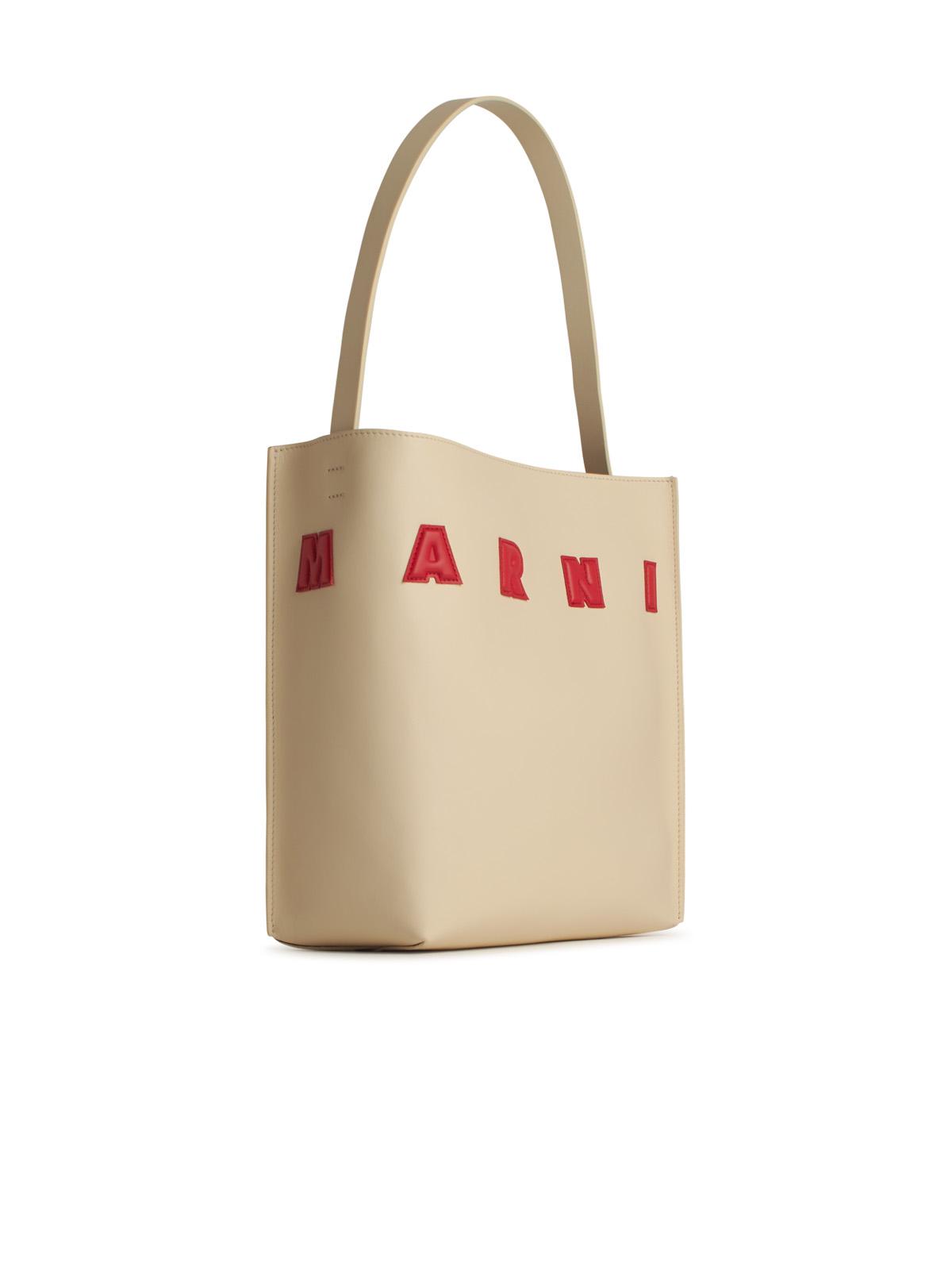 Marni 'Museo' Ivory Leather Bag Women MARNI