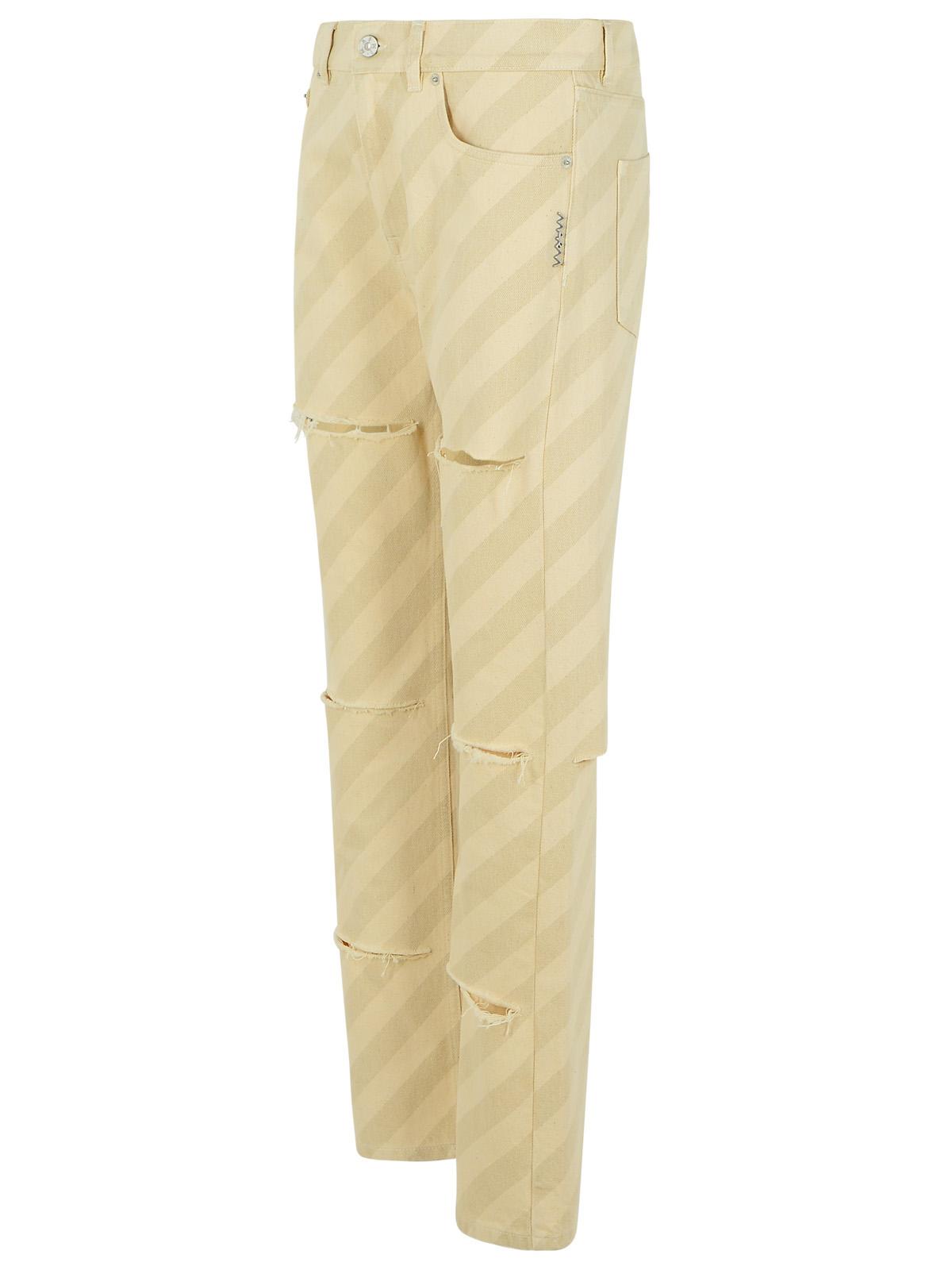 Marni Beige Cotton Jeans Women MARNI