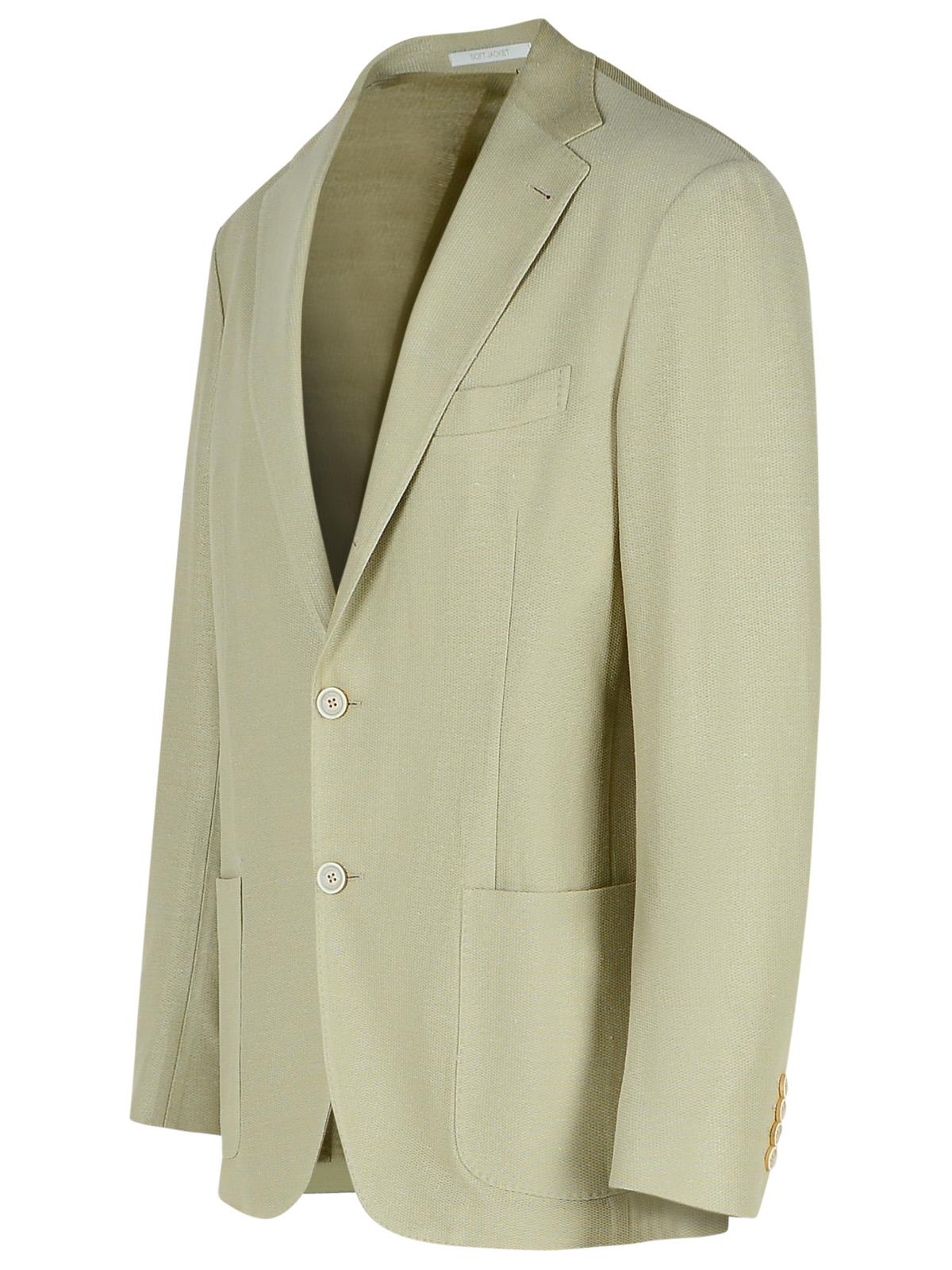 Eleventy Cream Cotton Blend Blazer Men ELEVENTY
