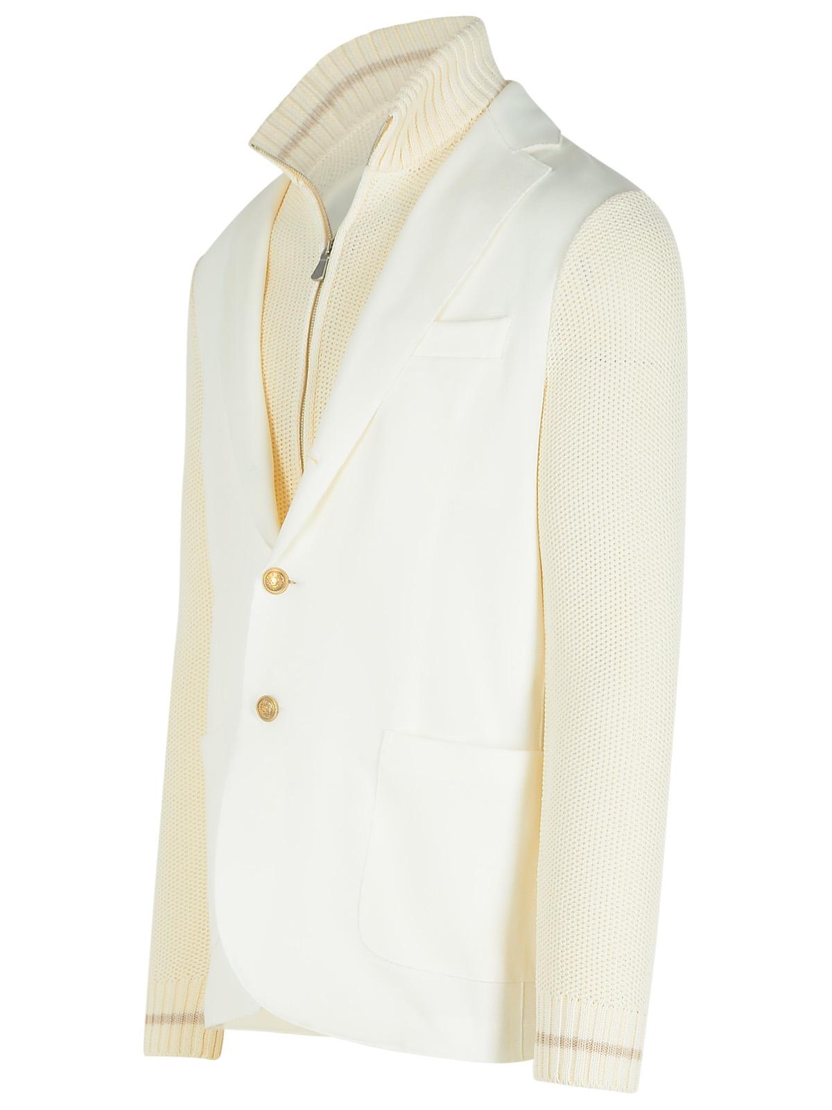 Eleventy White Cotton Blend Cardigan Men ELEVENTY