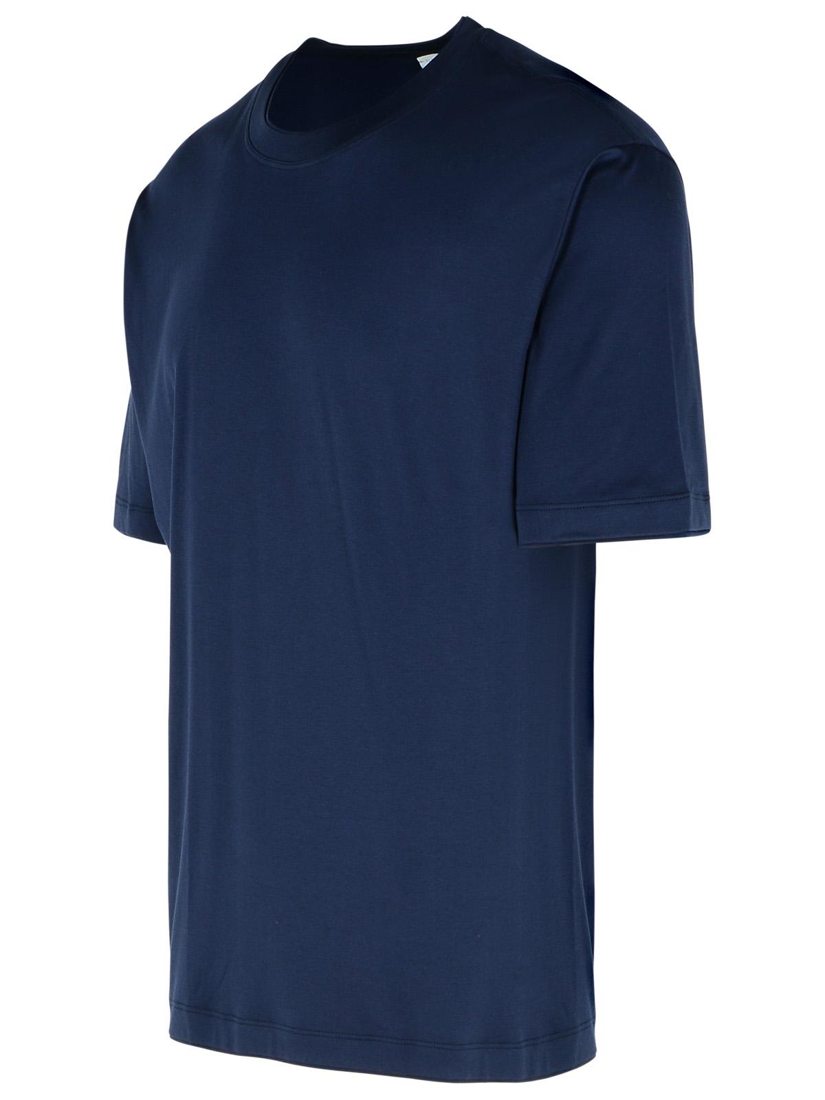 Eleventy Blue Cotton T-Shirt Men ELEVENTY