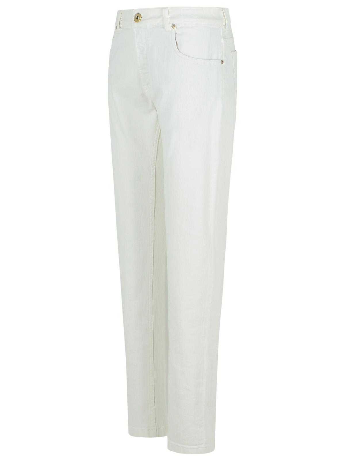 Eleventy White Cotton Pants Men ELEVENTY